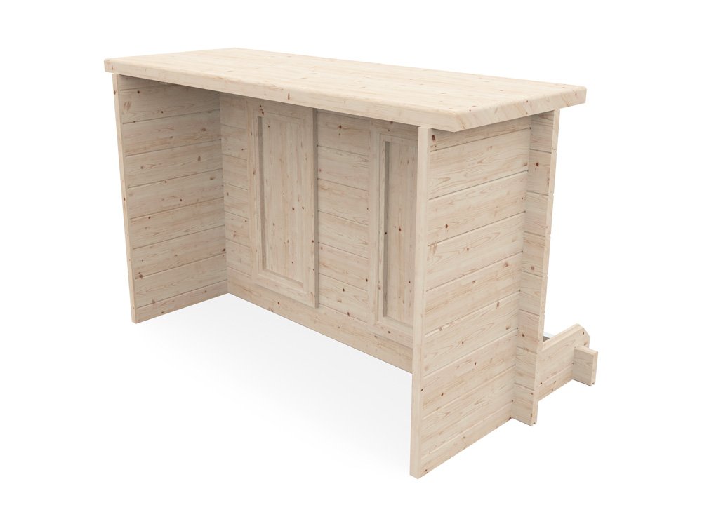 【Home&Garden】Bar Counter Man Cave Home Bar Party Lounge Wood Summer Garden Bar BBQ