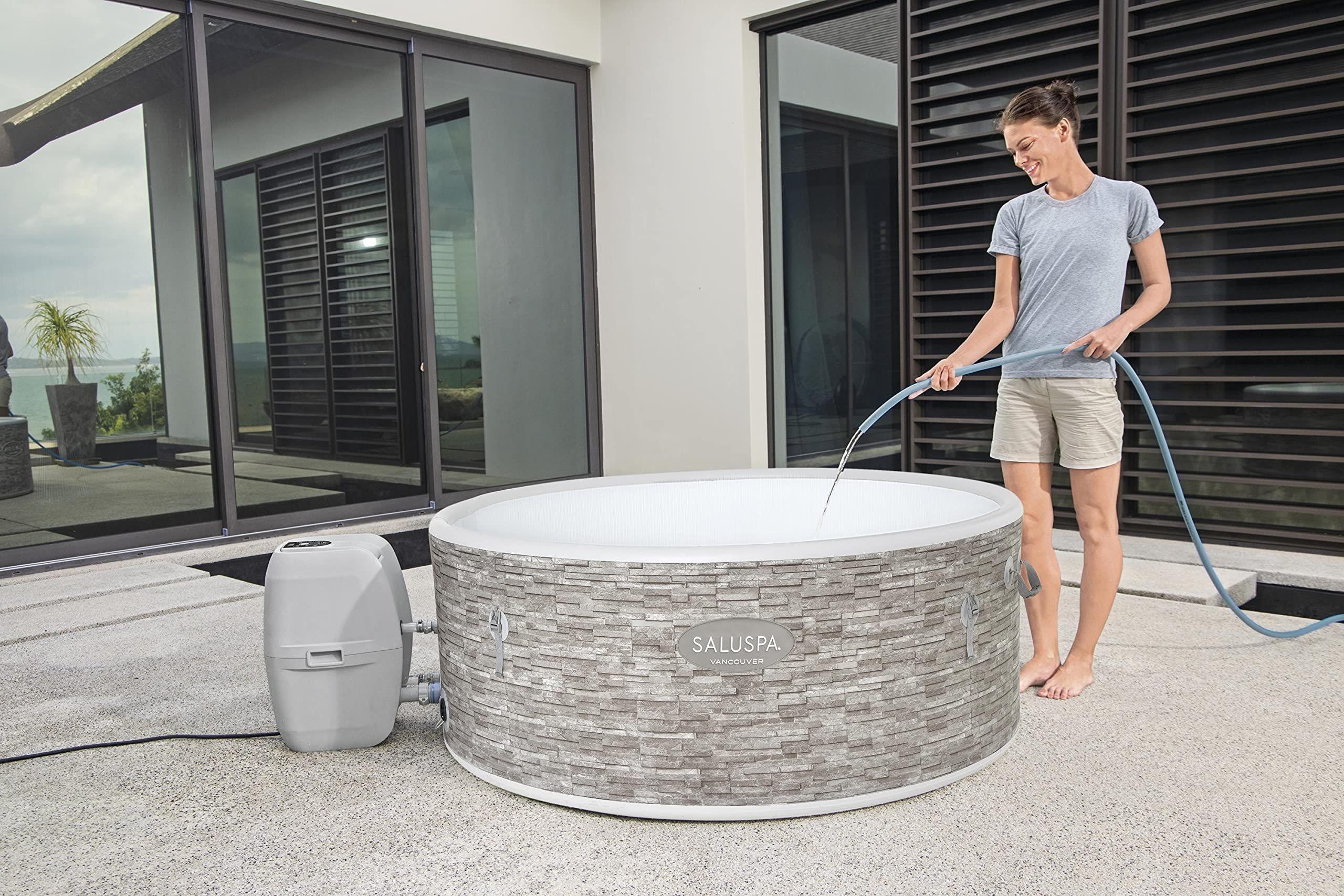 【Sports&Outdoors】SaluSpa 61x24 Vancouver AirJet Plus