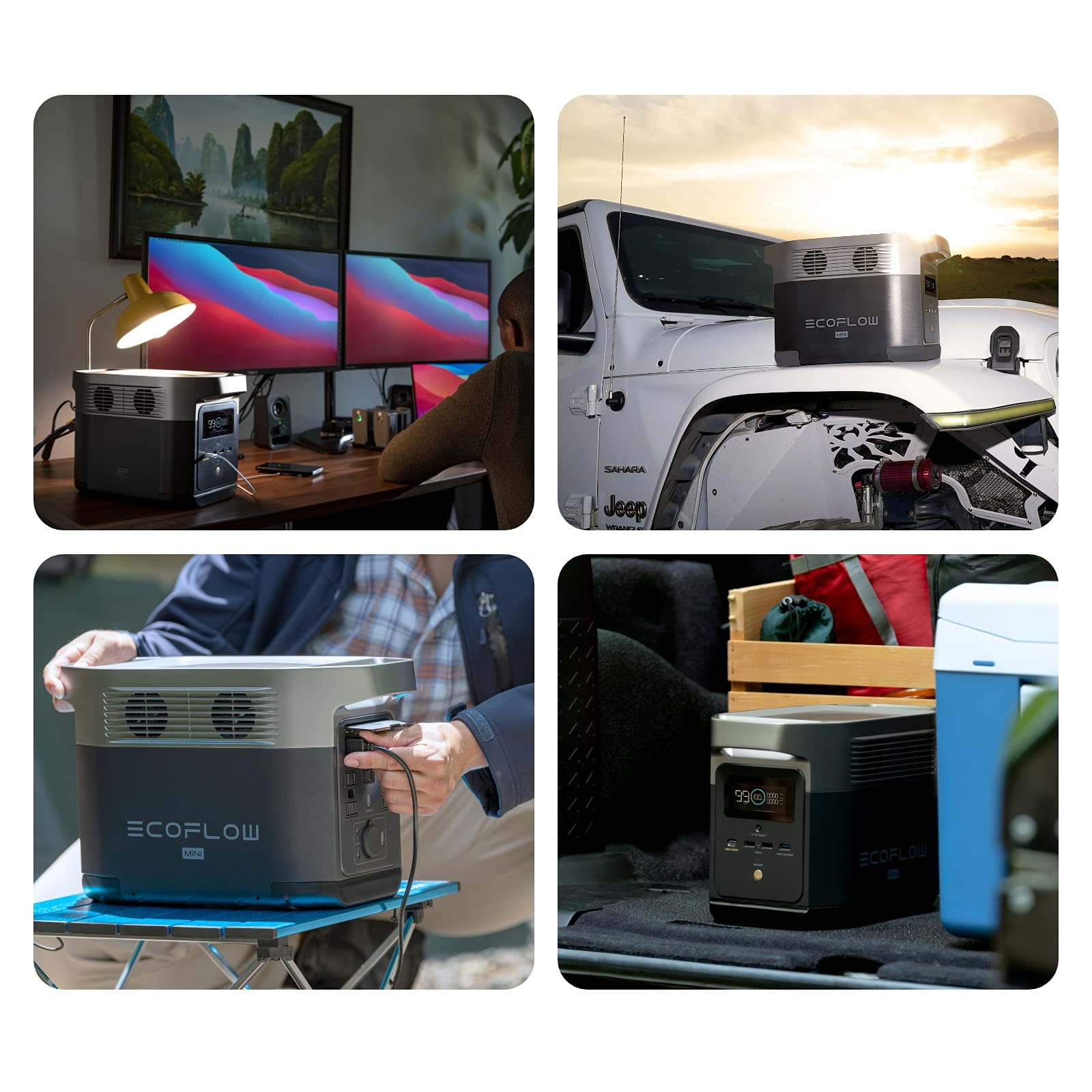 【Appliances】882Wh Portable Power Station, Power up to 9 Appliances With Huge 1400W AC Output