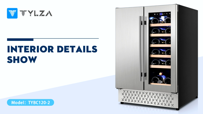 【Appliances】Tylza Beverage Refrigerator 24 Inch, 190 Can Built-in/Freestanding Beverage Cooler Fridge