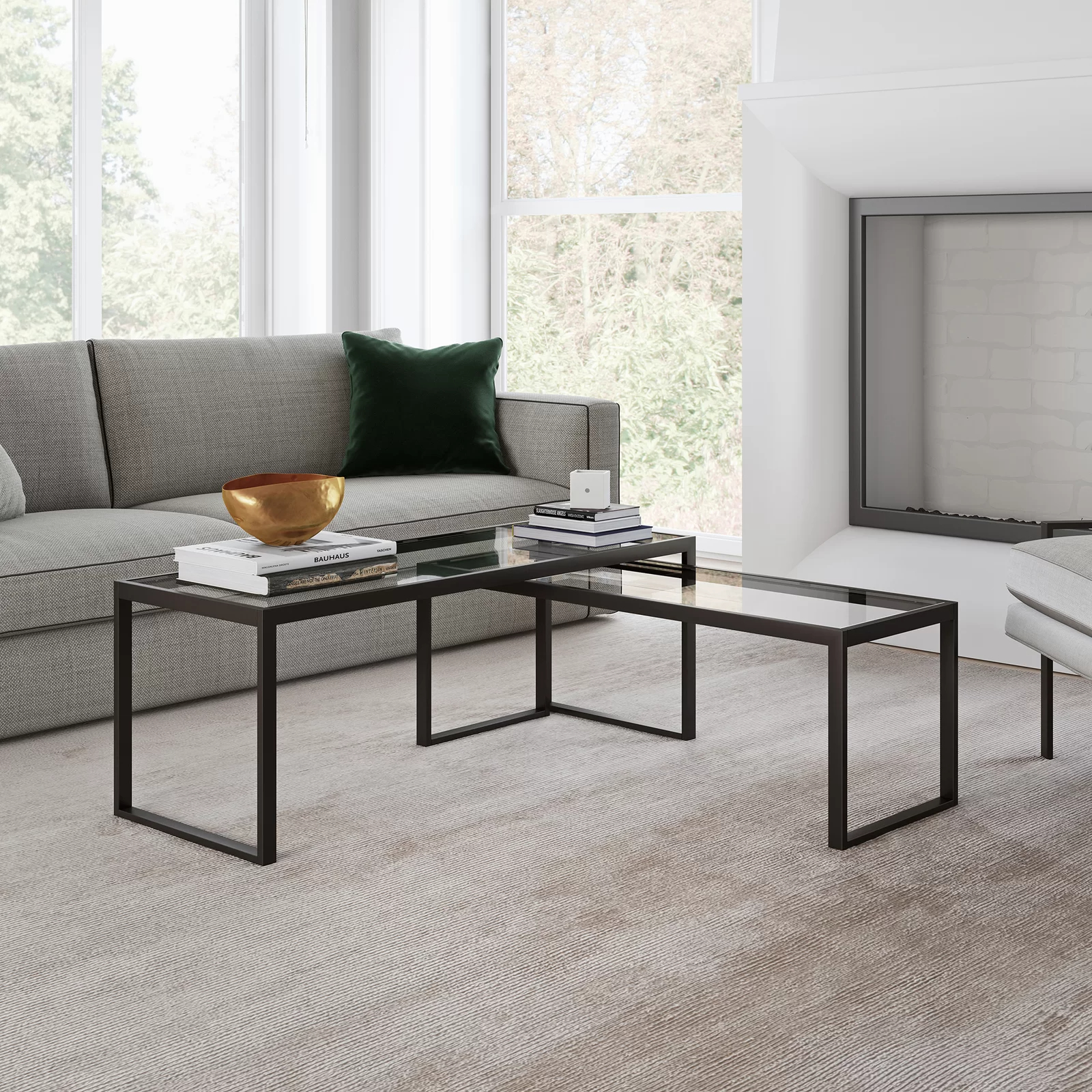 【Furniture】Ogrady Sled 2 Piece Nesting Tables