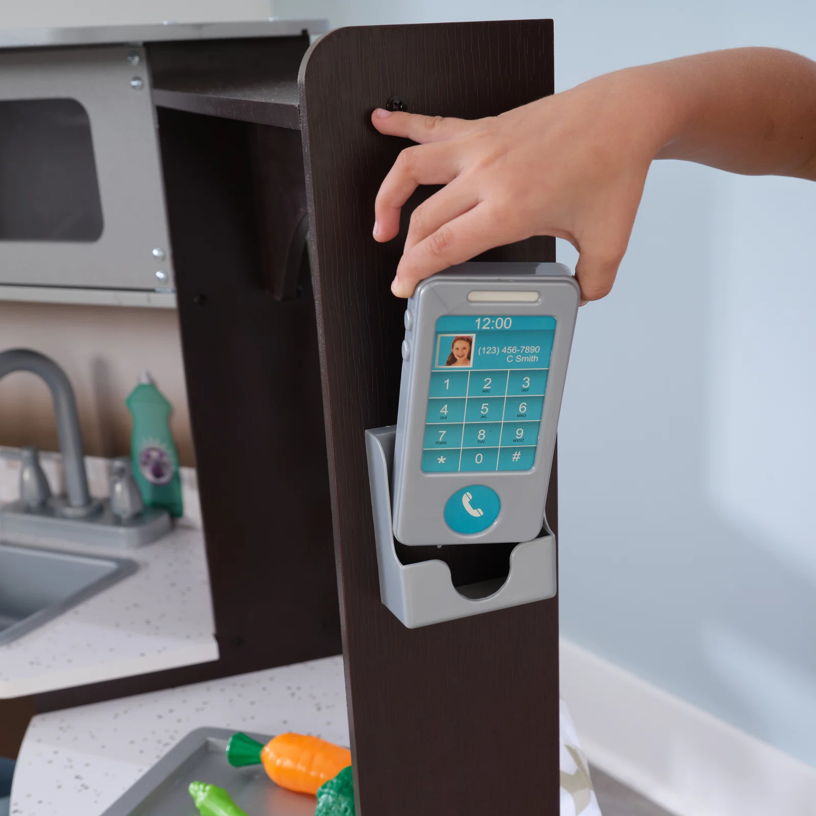 【Baby&Kids】Ultimate Corner Play Kitchen with Lights & Sounds, Espresso