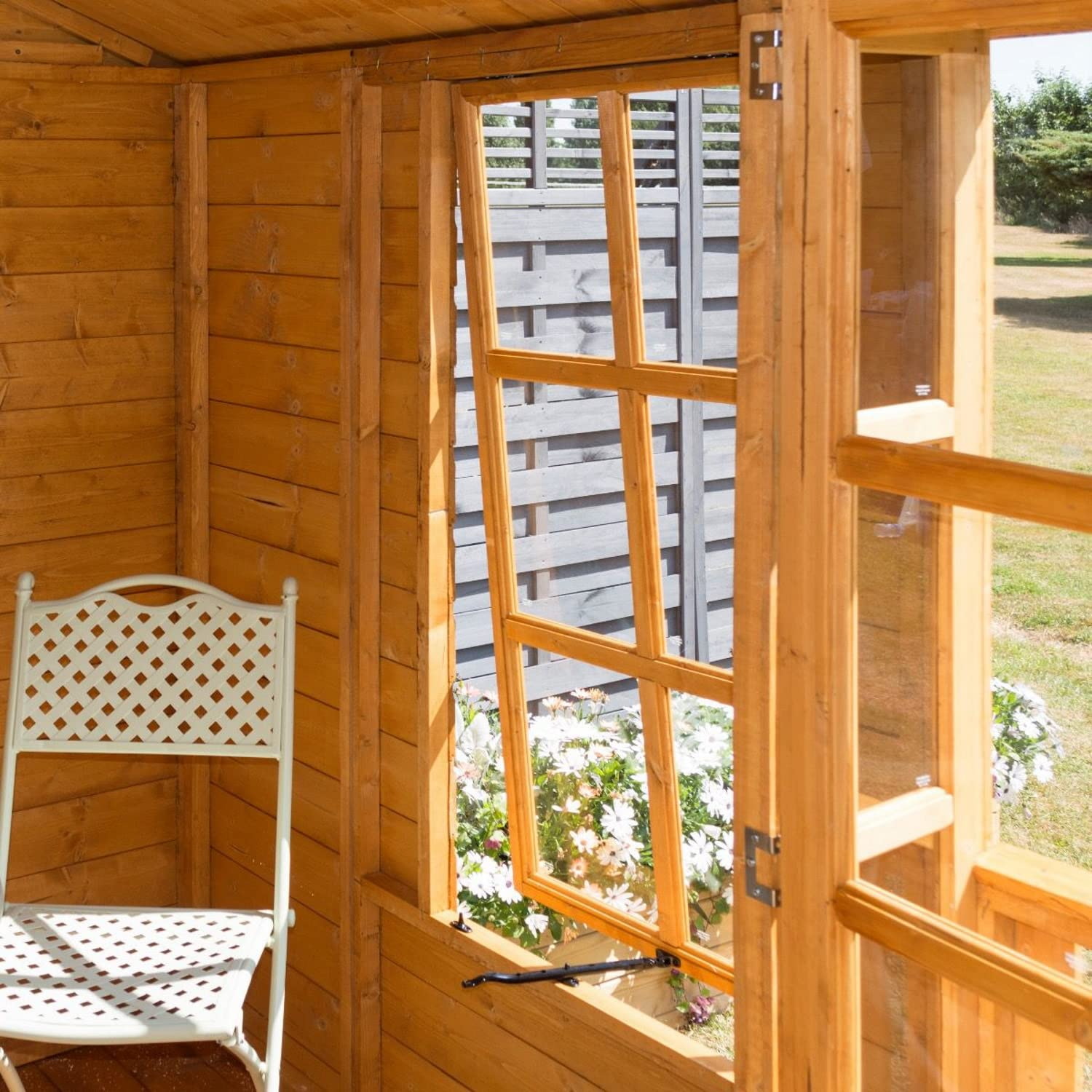 【Home&Garden】7x7x10 Summerhouse, Honey Brown