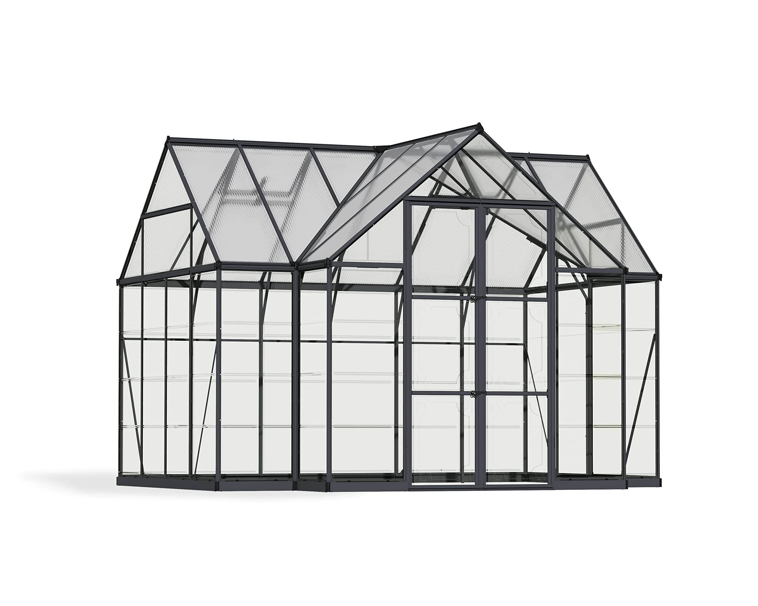 【Home&Garden】Four Season Chalet, 12 x 8 x 9, Charcoal Gray