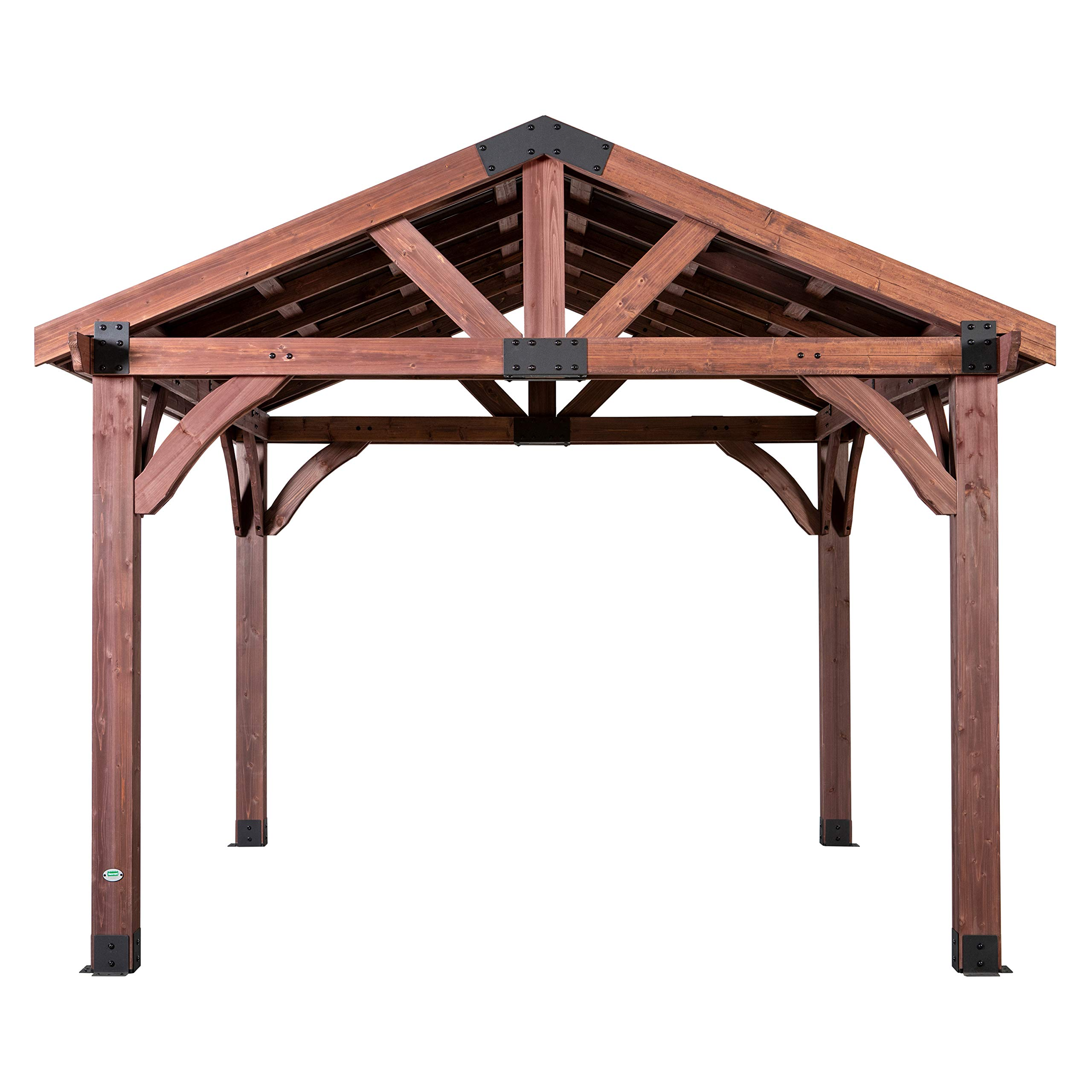 【Gazebo】Arlington 12x12 Gazebo, Walnut