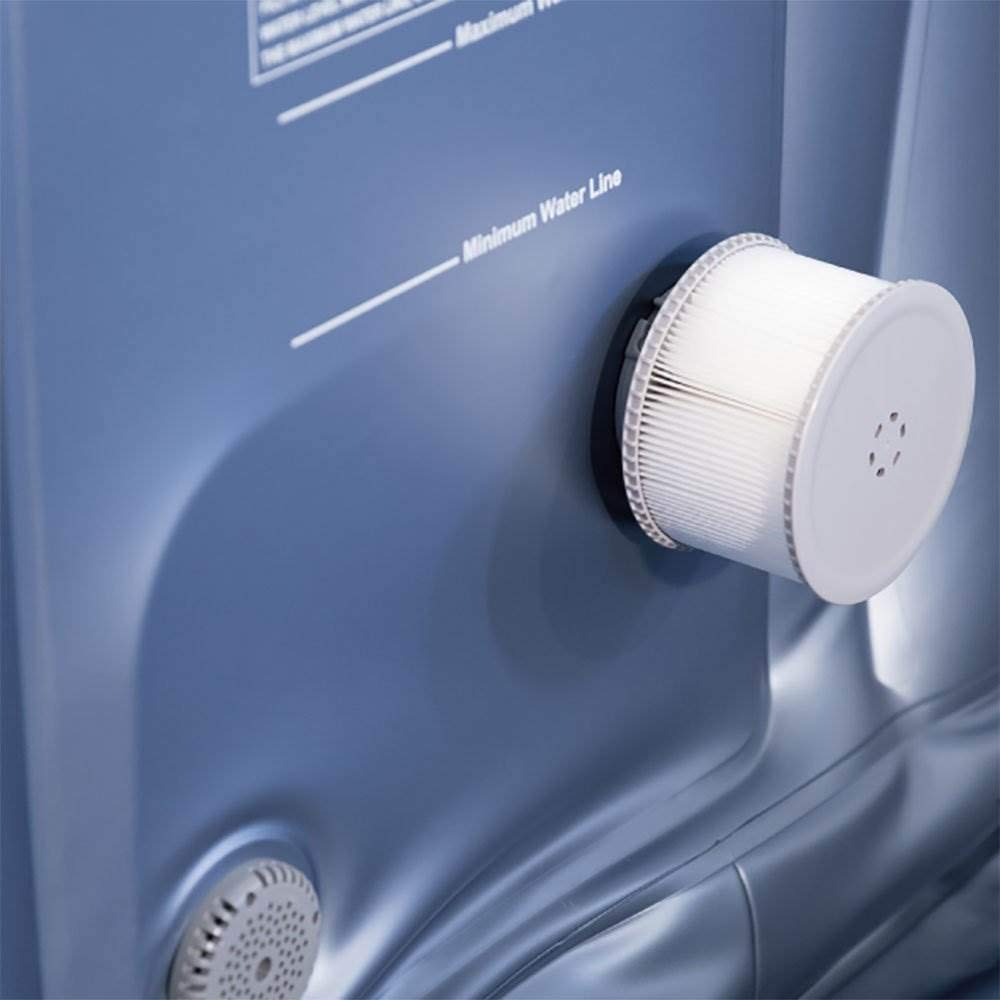 【Sports&Outdoors】Inflatable 6 Person Hot Tub Jet Bubble Massage Outdoor Spa