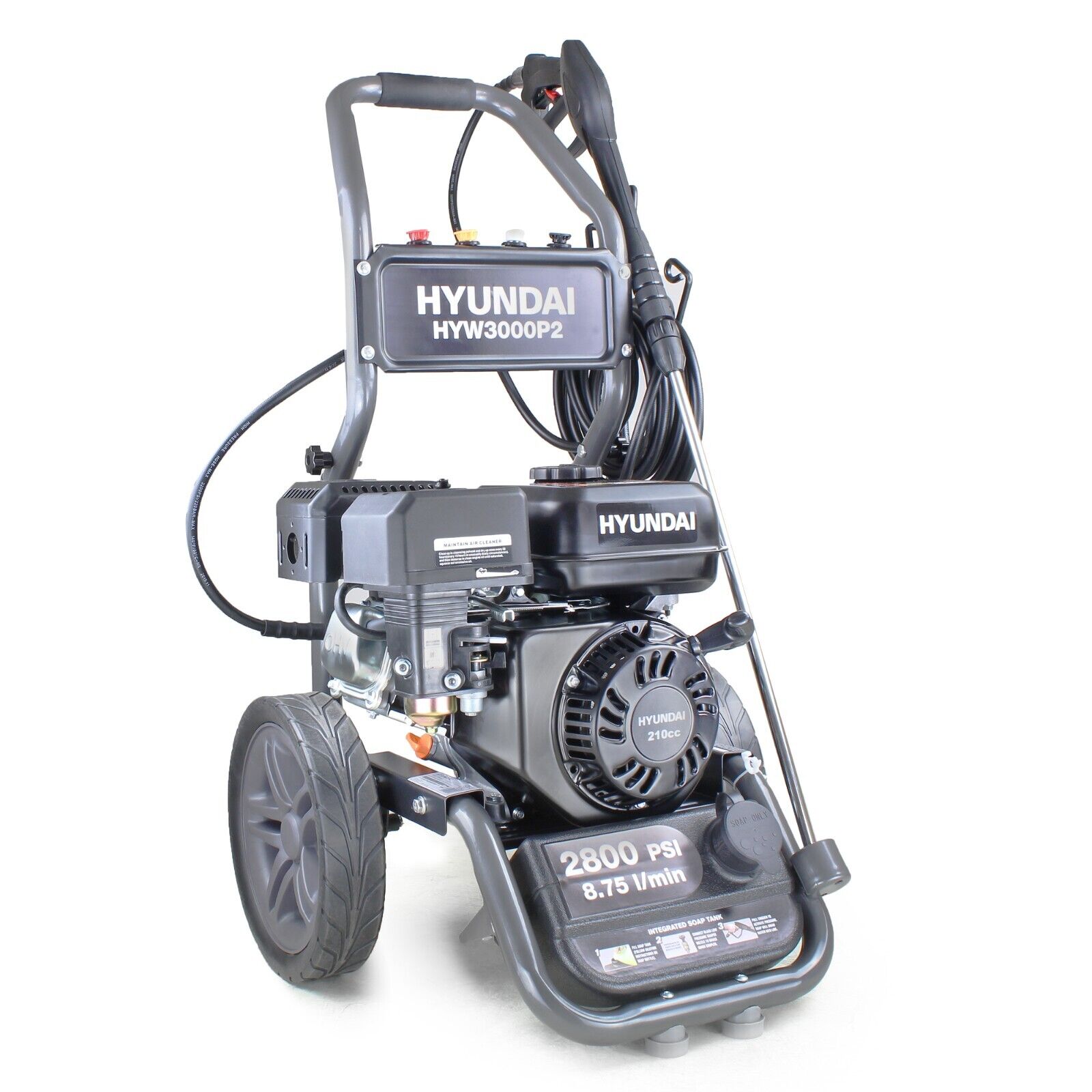 【Appliances】HYW3000P2 210cc 2800psi Power Pressure Washer