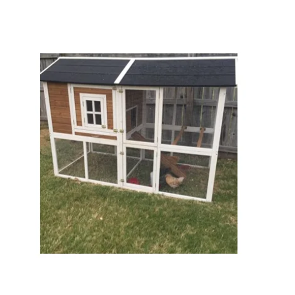 【Home&Garden】【BS】Shanae Walk In Chicken Coop with Chicken Run For Up To 8 Chickens