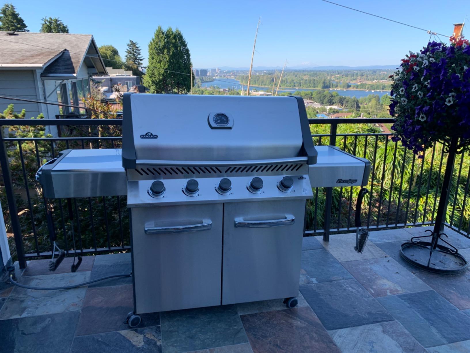 【Appliances】Napoleon P500RSIBPSS-3 Prestige 500 RSIB Propane Gas Grill, sq. in + Infrared Side & Rear Burner