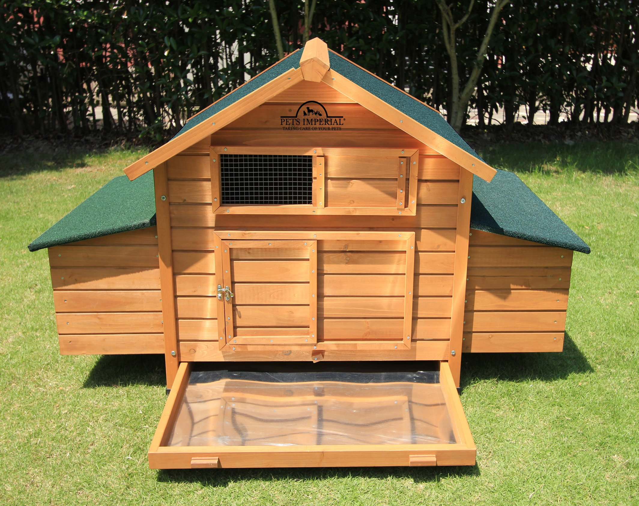 【Home&Garden】Double Savoy Large Chicken Coop with 2 Nest Boxes Suitable Up to 10 Small Birds