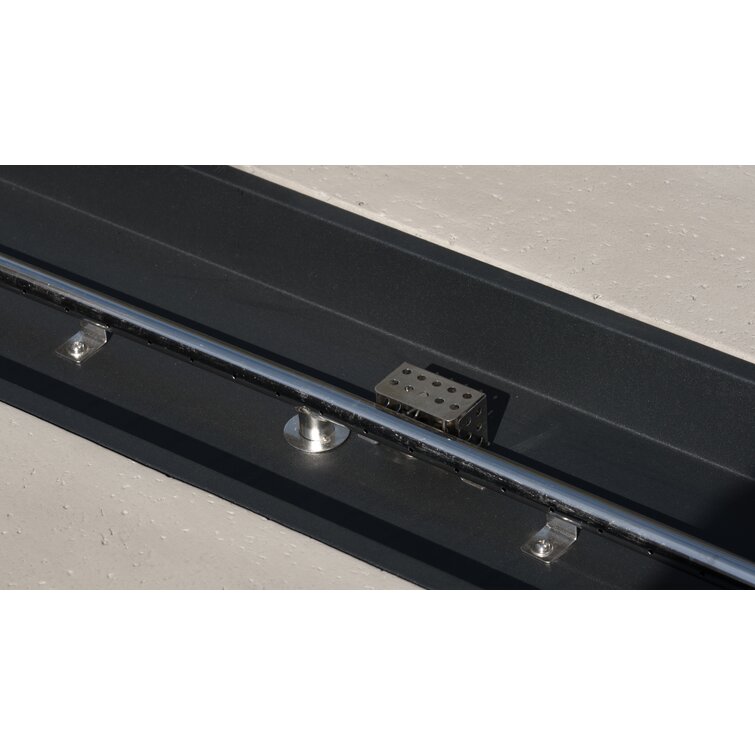 【Sports&Outdoors】Belle 15'' H x 56'' W Concrete Propane Outdoor Fire Pit Table