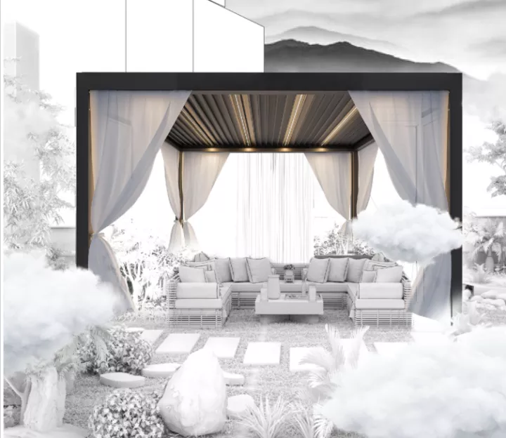 【Gazebo】New European-Style Outdoor Gazebo