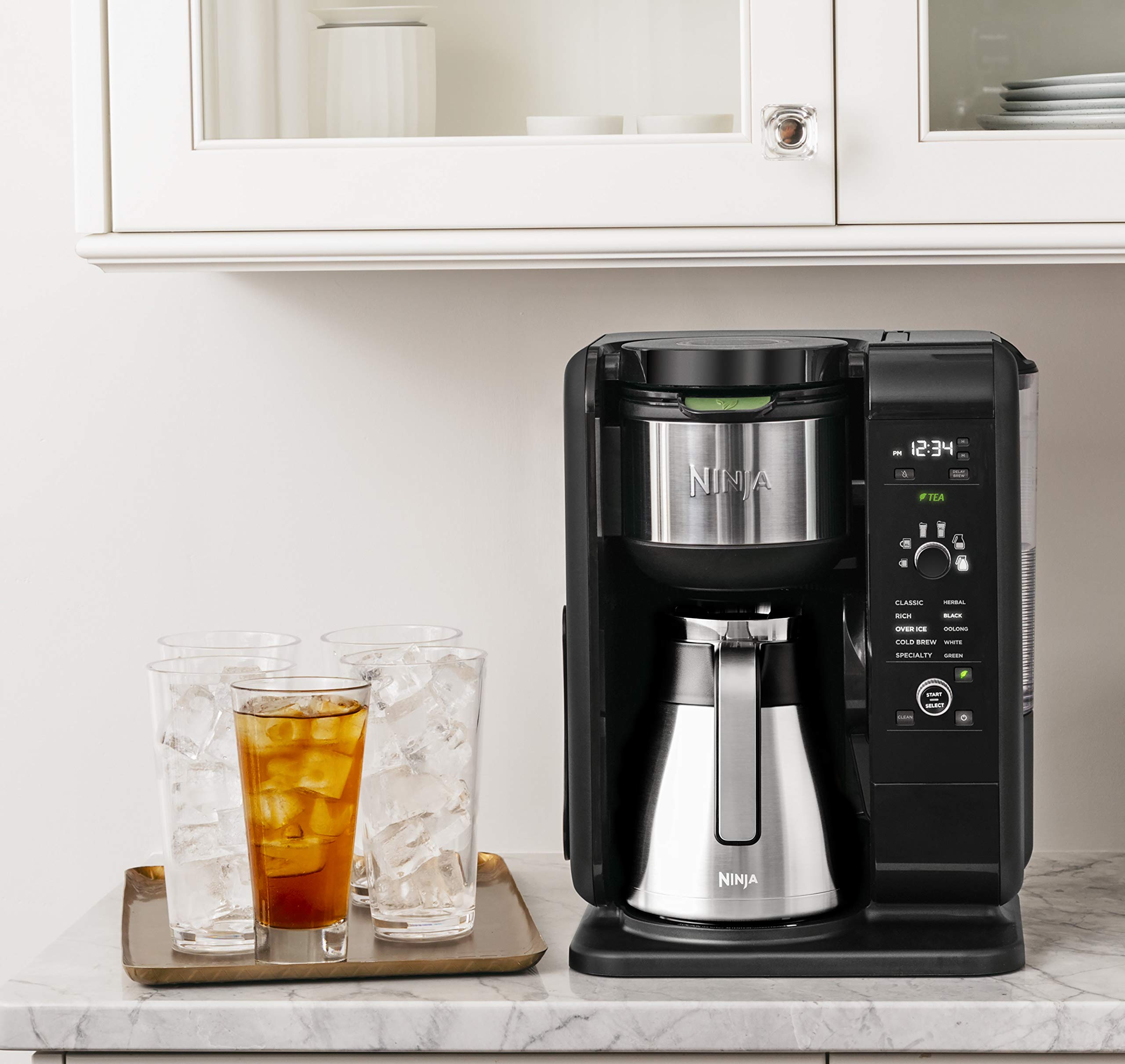 【Appliances】Hot & Cold Brewed System, Auto-iQ Tea & Coffee Maker with Frother, Coffee & Tea Baskets