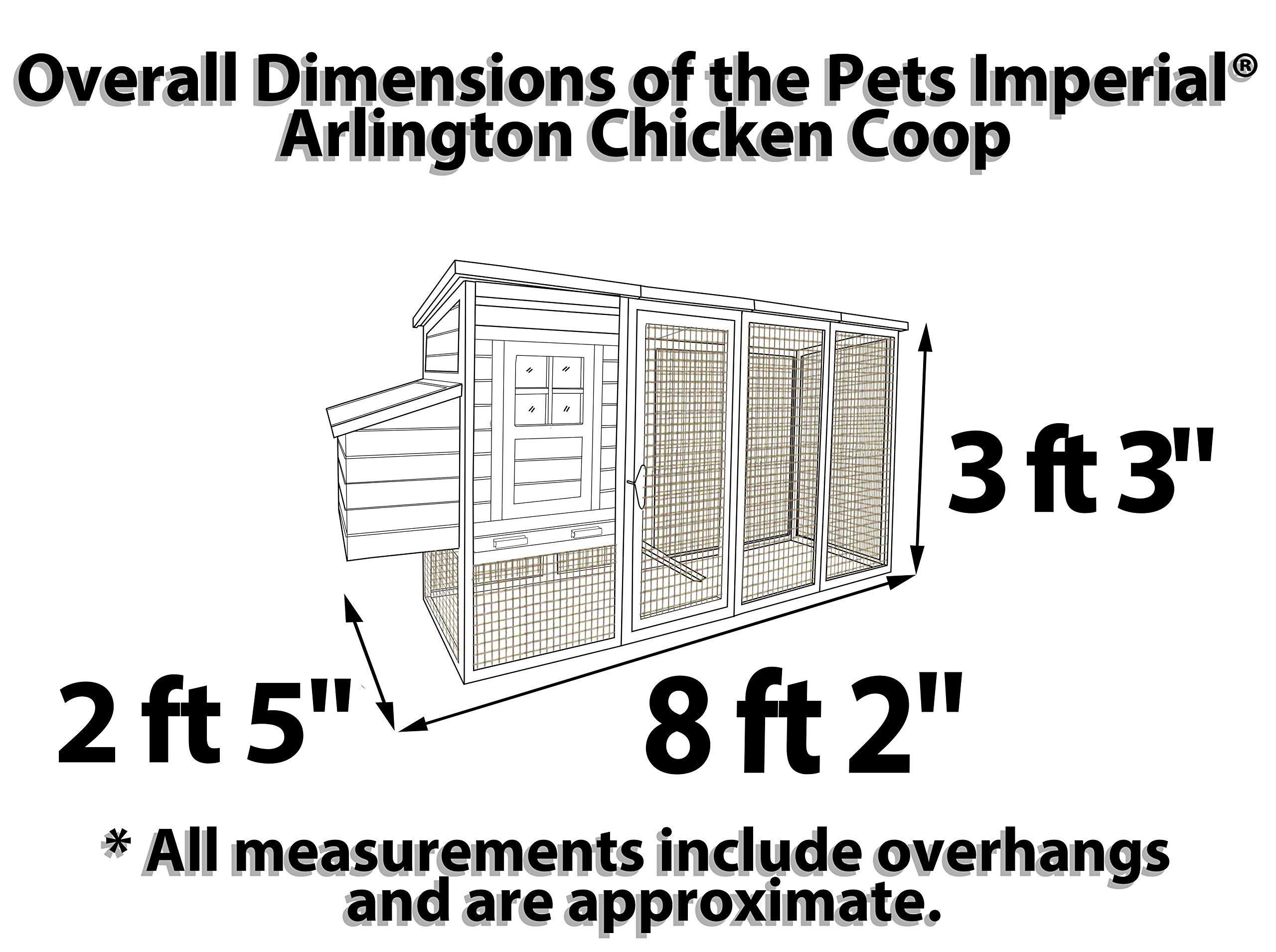 【Home&Garden】Arlington Chicken Coop with Extra Long Run 8ft2.5m & Ashpalt Roof Suitable for 46 Birds