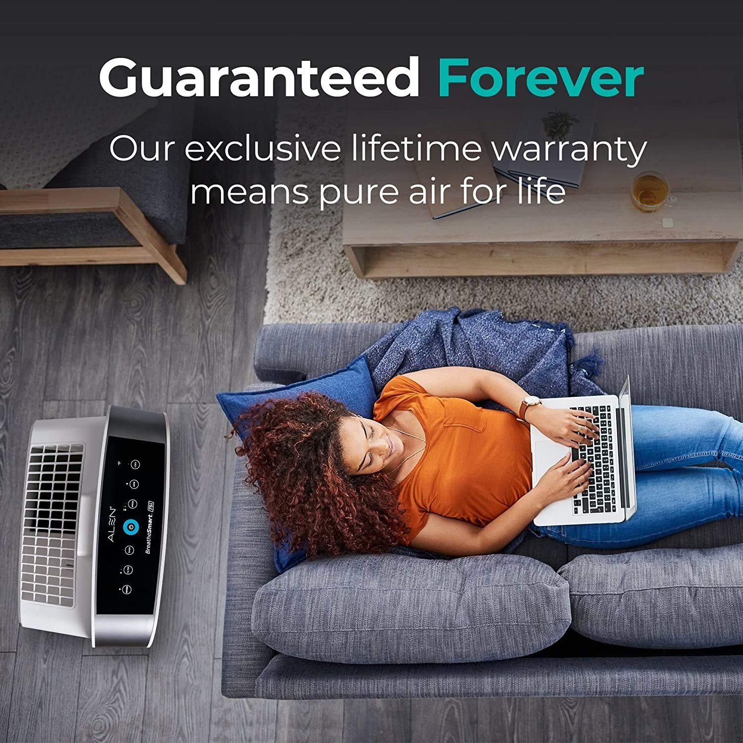 【Appliances】Alen BreatheSmart 75i Large Room Air Purifier, Medical Grade Filtration H13 True HEPA