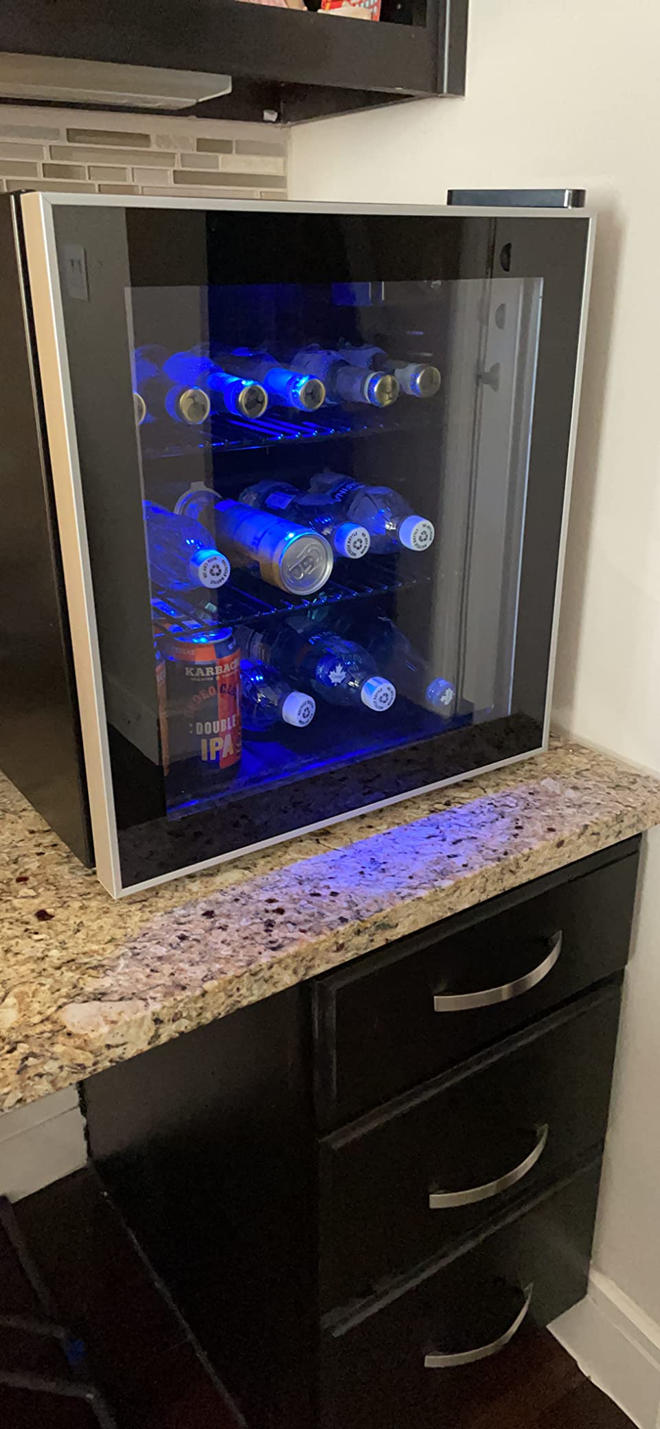 Antarctic Star 26 Bottle Wine Cooler/Cabinet Beverage Refrigerator Mini Wine Cellar Beer Soda