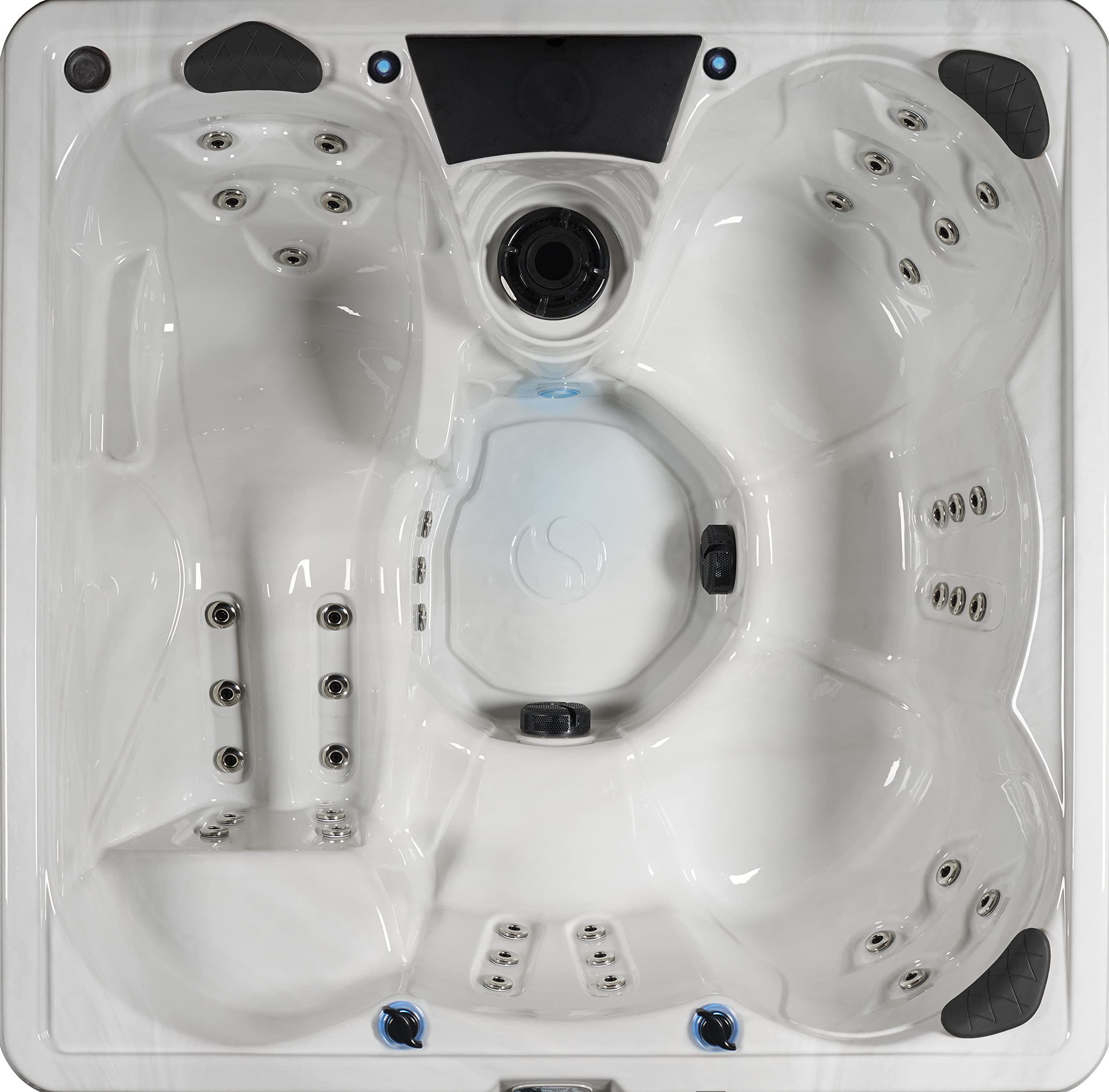 【Sports&Outdoors】40-Jet Edgewater EX Hot Tubs, Seats 5-6, with Lounger, Driftwood