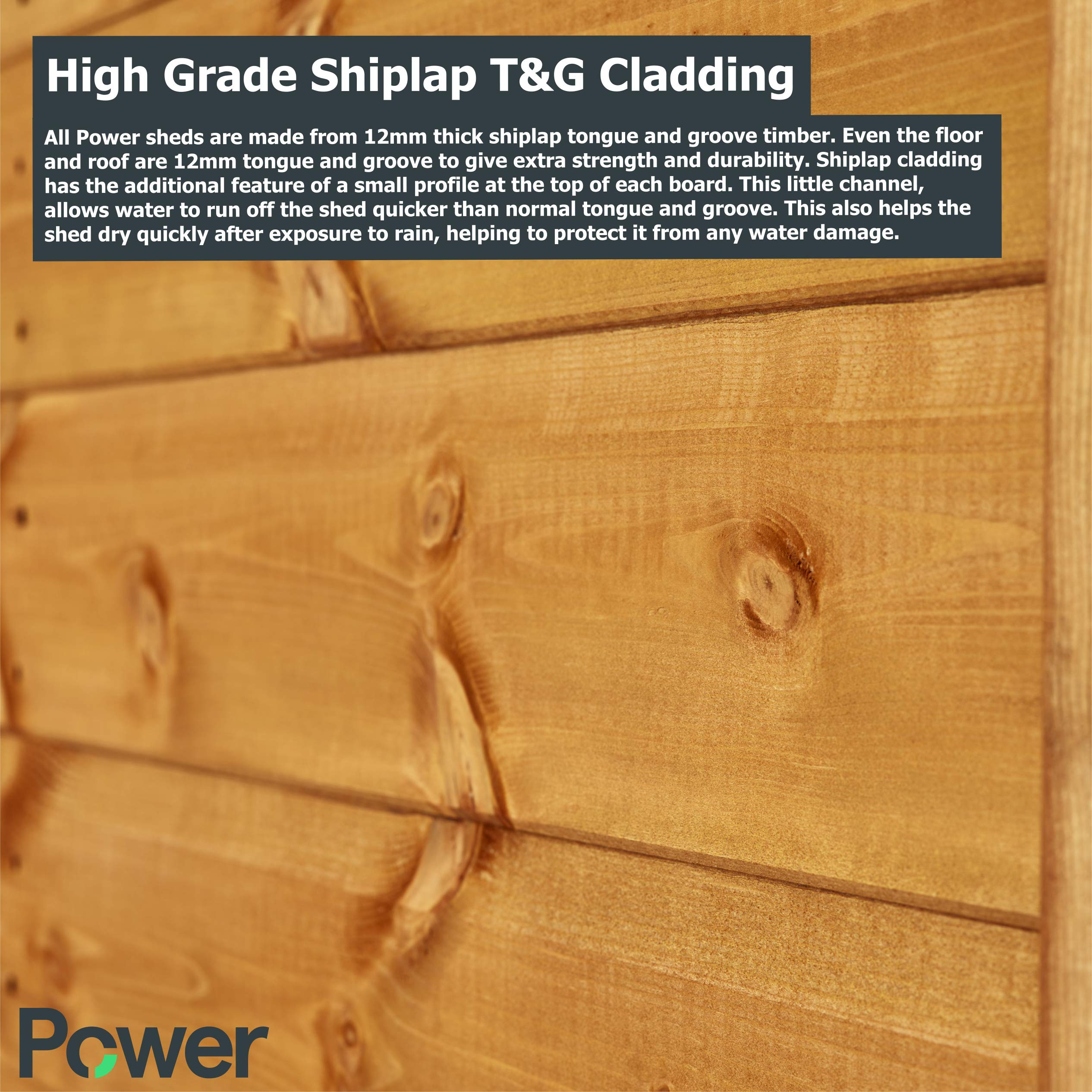 【Home&Garden】Summerhouse Shed, 6x6 Power Pent Wooden Summer house