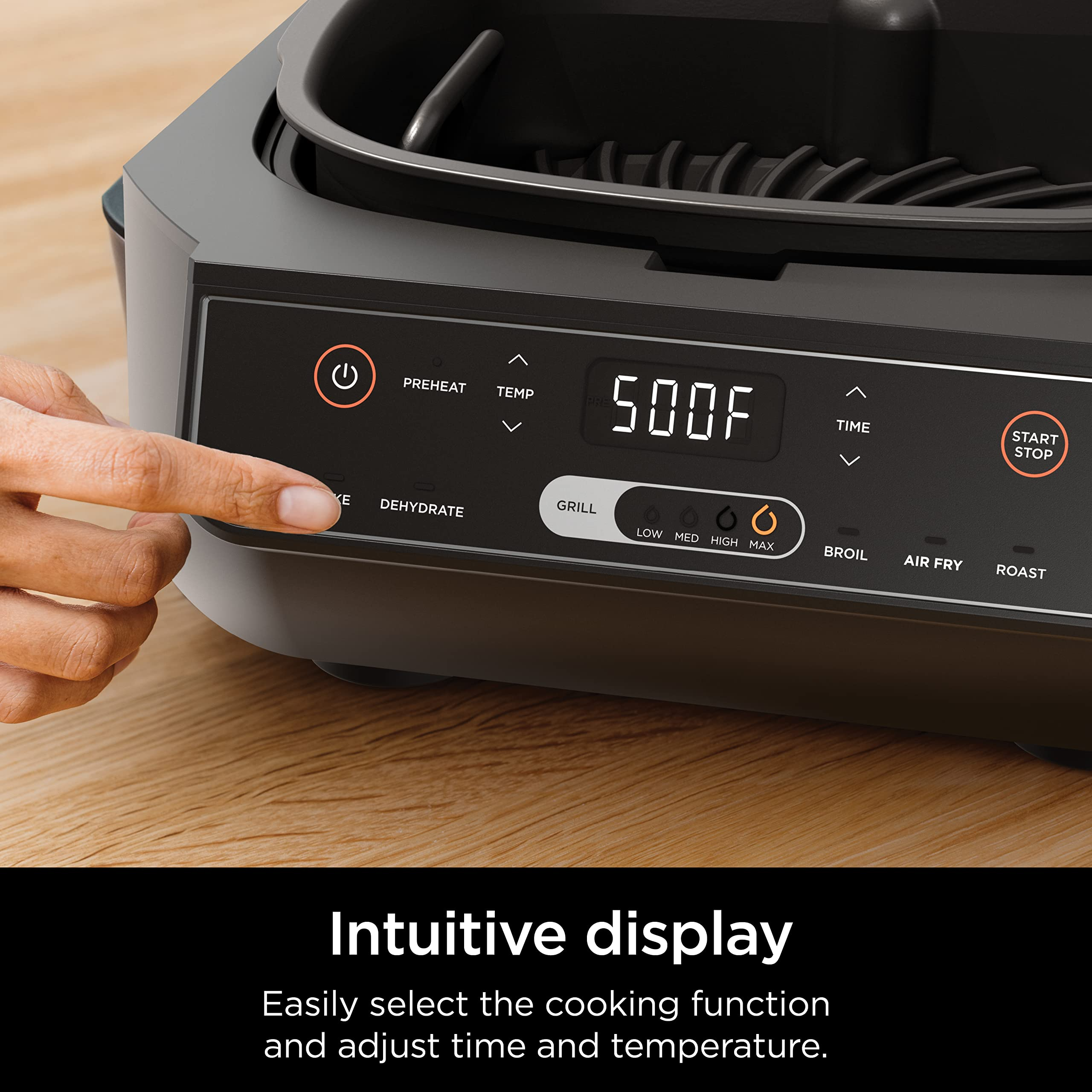 【Appliances】Ninja EG201 Foodi 6-in-1 Indoor Grill with Air Fry, Roast, Bake, Broil & Dehydrate