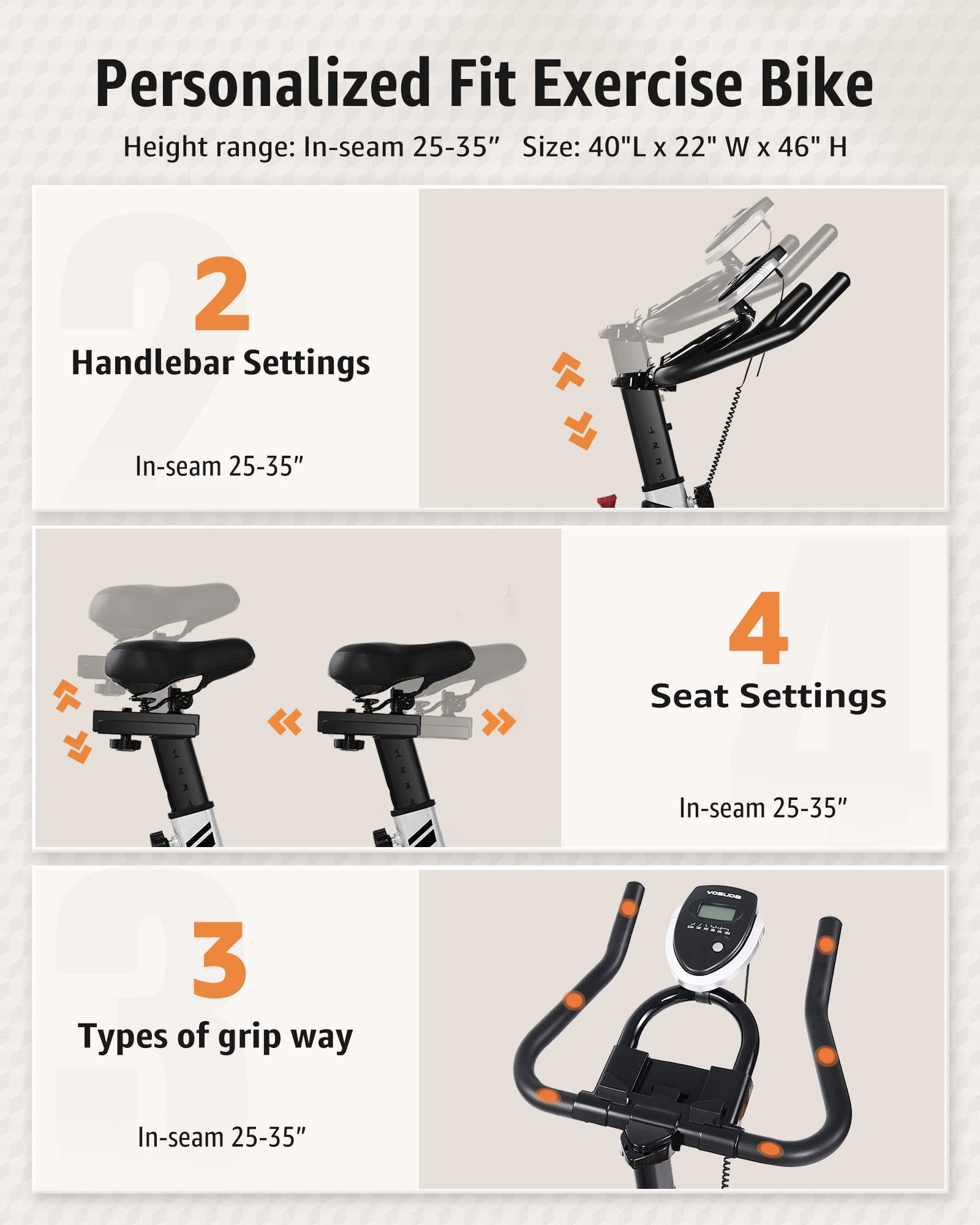【Sports&Outdoors】Indoor Cycling Bike Stationary Bike - Cycle Bike with Ipad Mount & Comfortable Seat Cushion