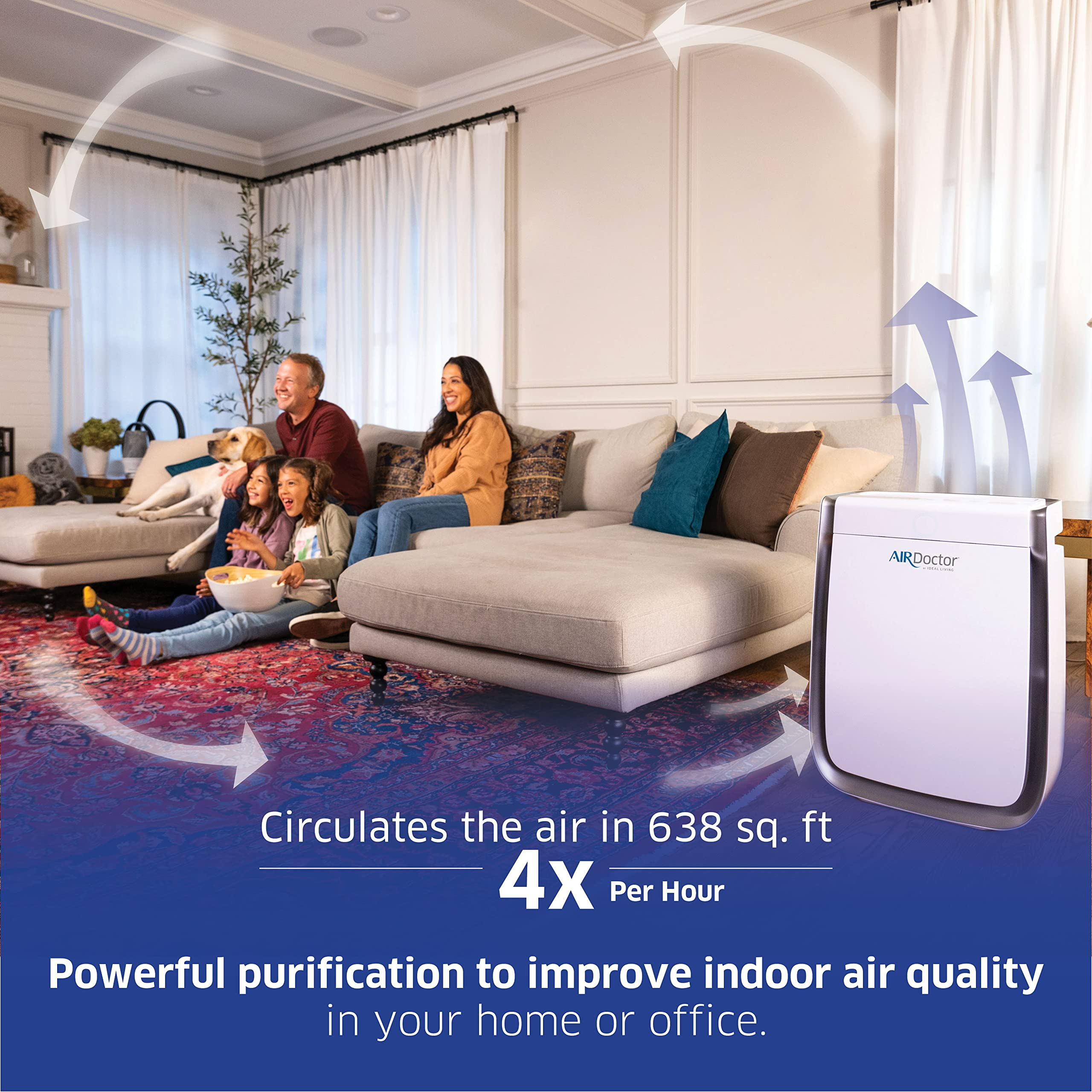 【Appliances】AIRDOCTOR AD3000 4-in-1 Air Purifier for Home and Large Rooms with UltraHEPA, Carbon & VOC Filters