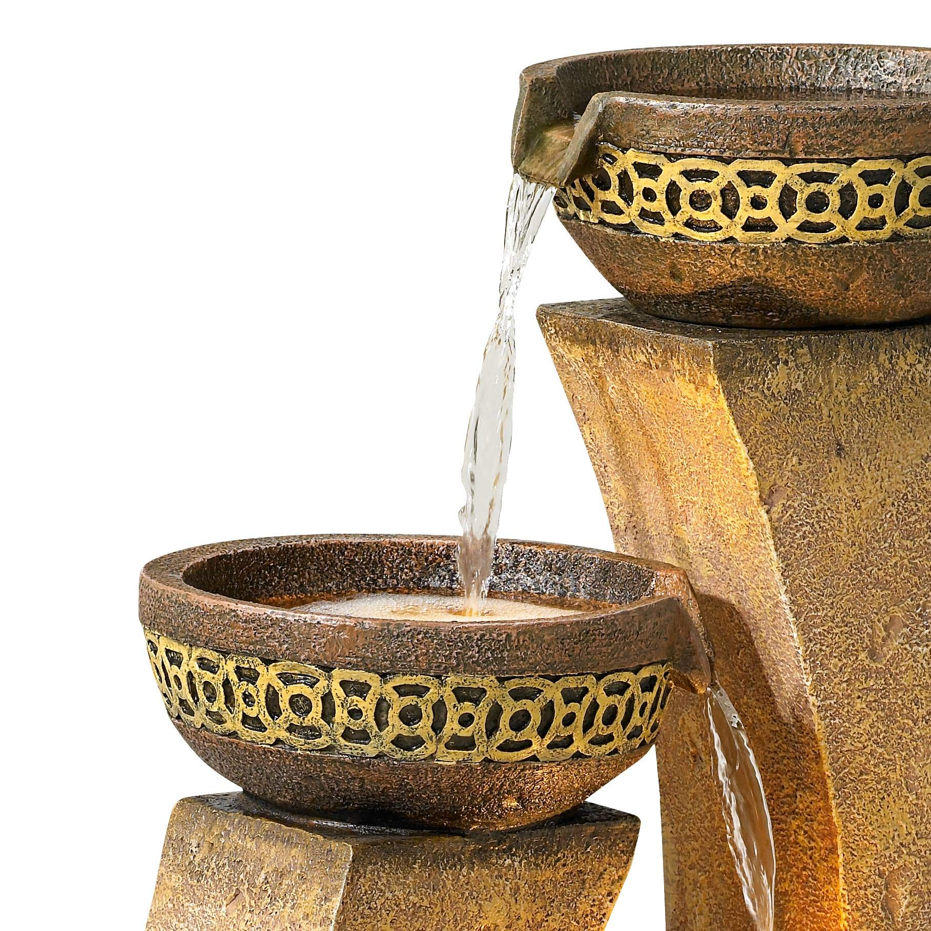 【Décor】Four Bowl Outdoor Floor Water Fountain 41