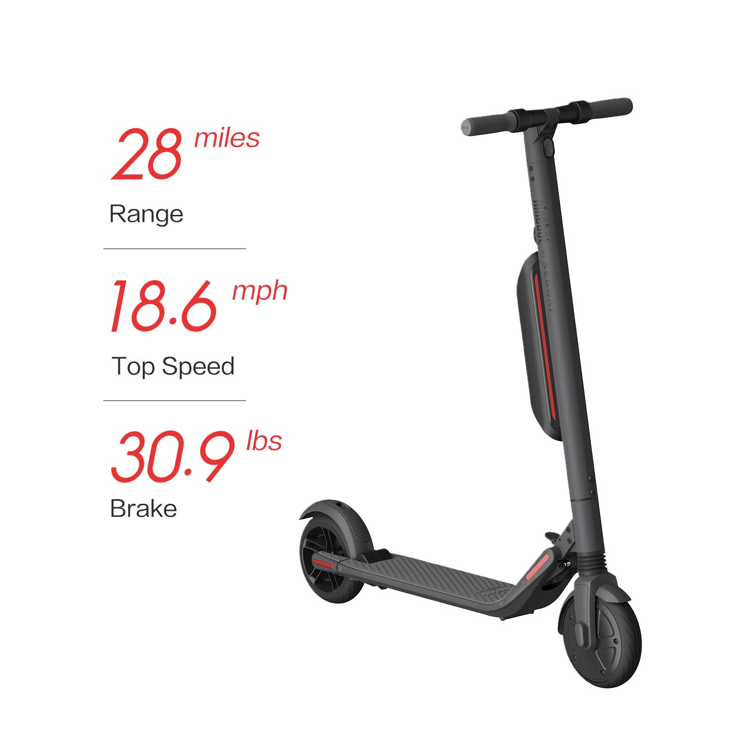 【Sports&Outdoors】Segway Ninebot ES4 Electric Kick Scooter- 800W Motor, 28 Miles Range & 19MPH