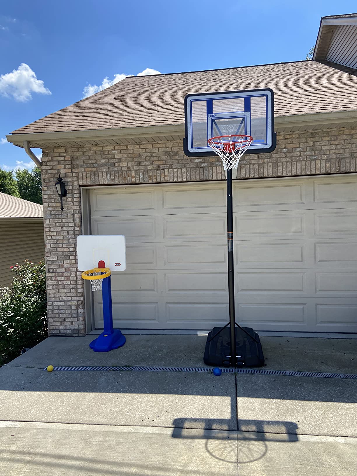 【Sports&Outdoors】Lifetime Pro Court Height Adjustable Portable Basketball System