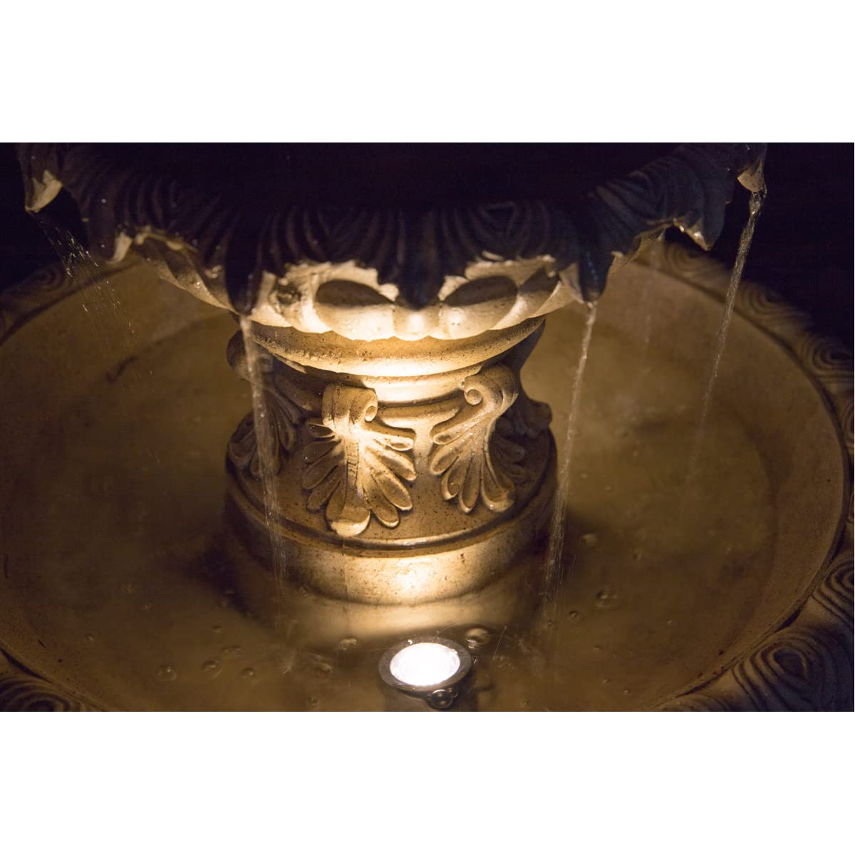 【Décor】Kenroy Home Ibiza Water Fountain, Outdoor Floor Fountain, Sandstone