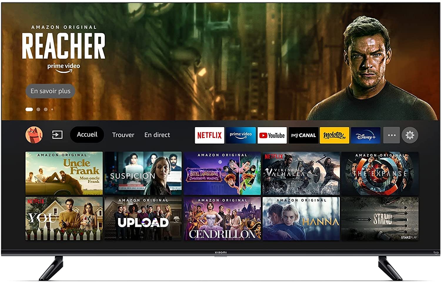 Xiaomi F2 Smart Fire TV, 55 Inches / 138 cm (4K UHD, HDR10, Frameless Metal Casing, Prime Video, Netflix, Alexa Voice Control, HDMI 2.1, Bluetooth, USB, Triple Tuner) Model Year: 2022