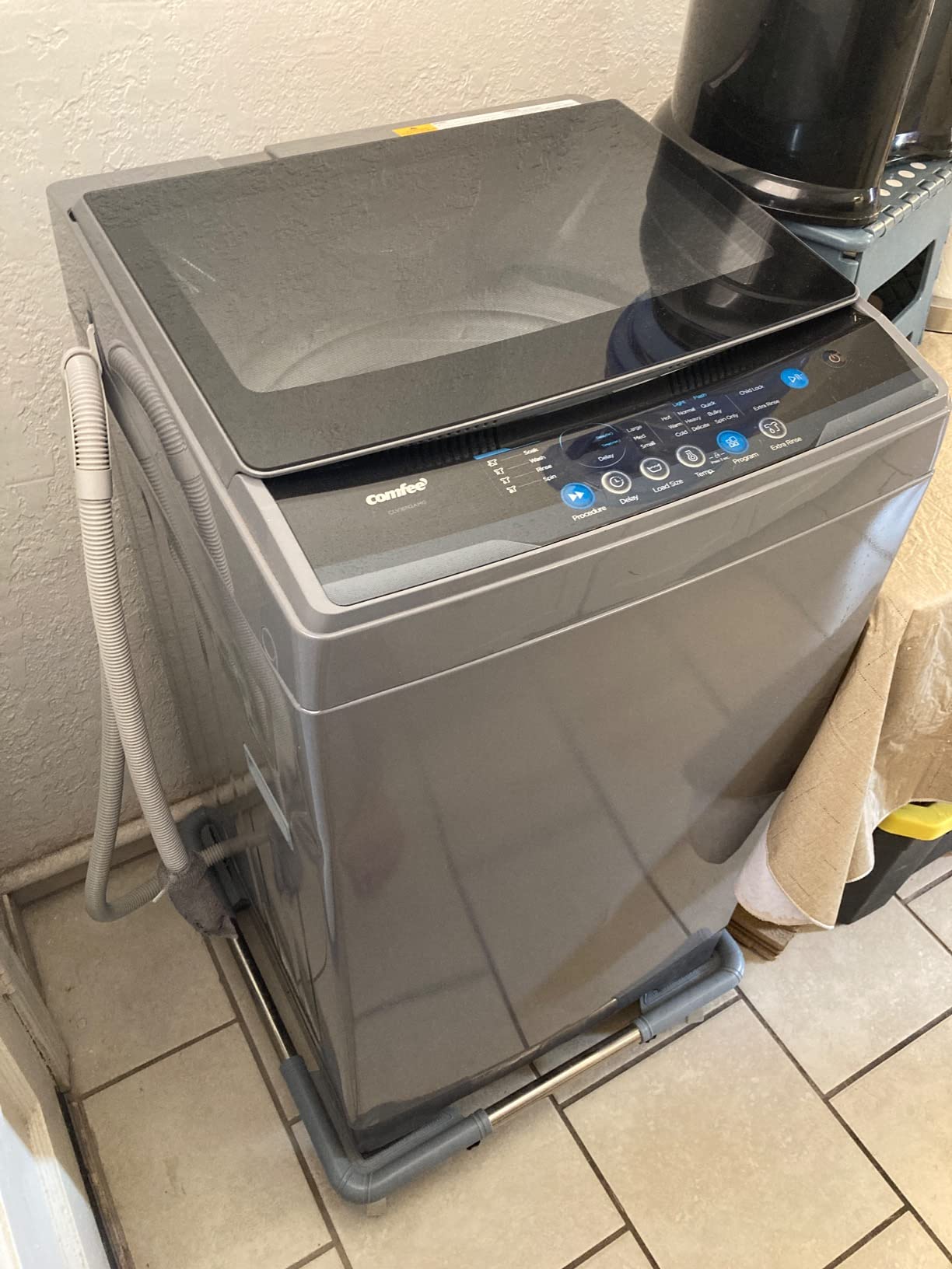 【Appliances】COMFEE’ 1.6 Cu.ft Portable Washing Machine, 11lbs Capacity Fully Automatic Compact Washer