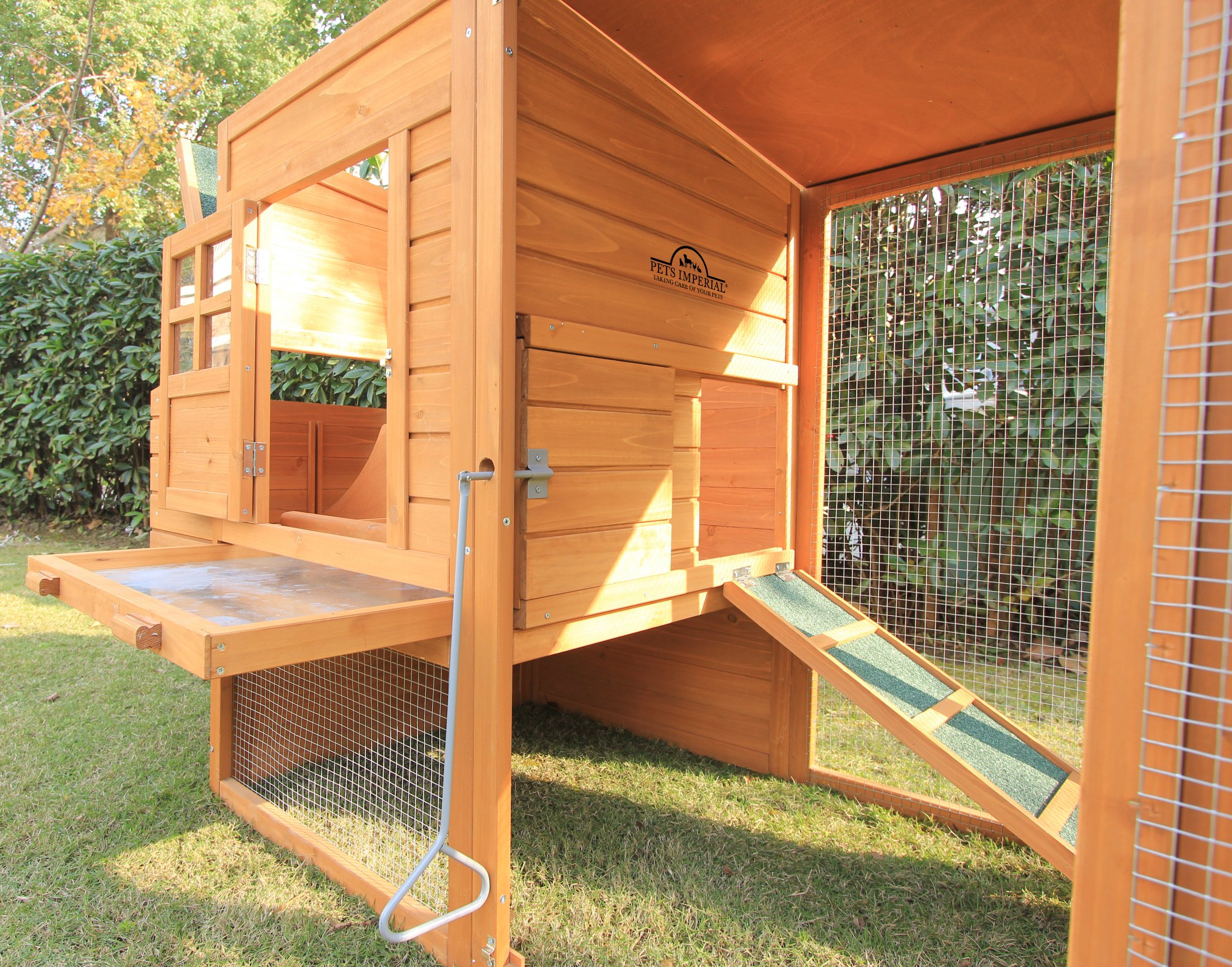 【Home&Garden】Arlington Chicken Coop with Extra Long Run 8ft2.5m & Ashpalt Roof Suitable for 46 Birds