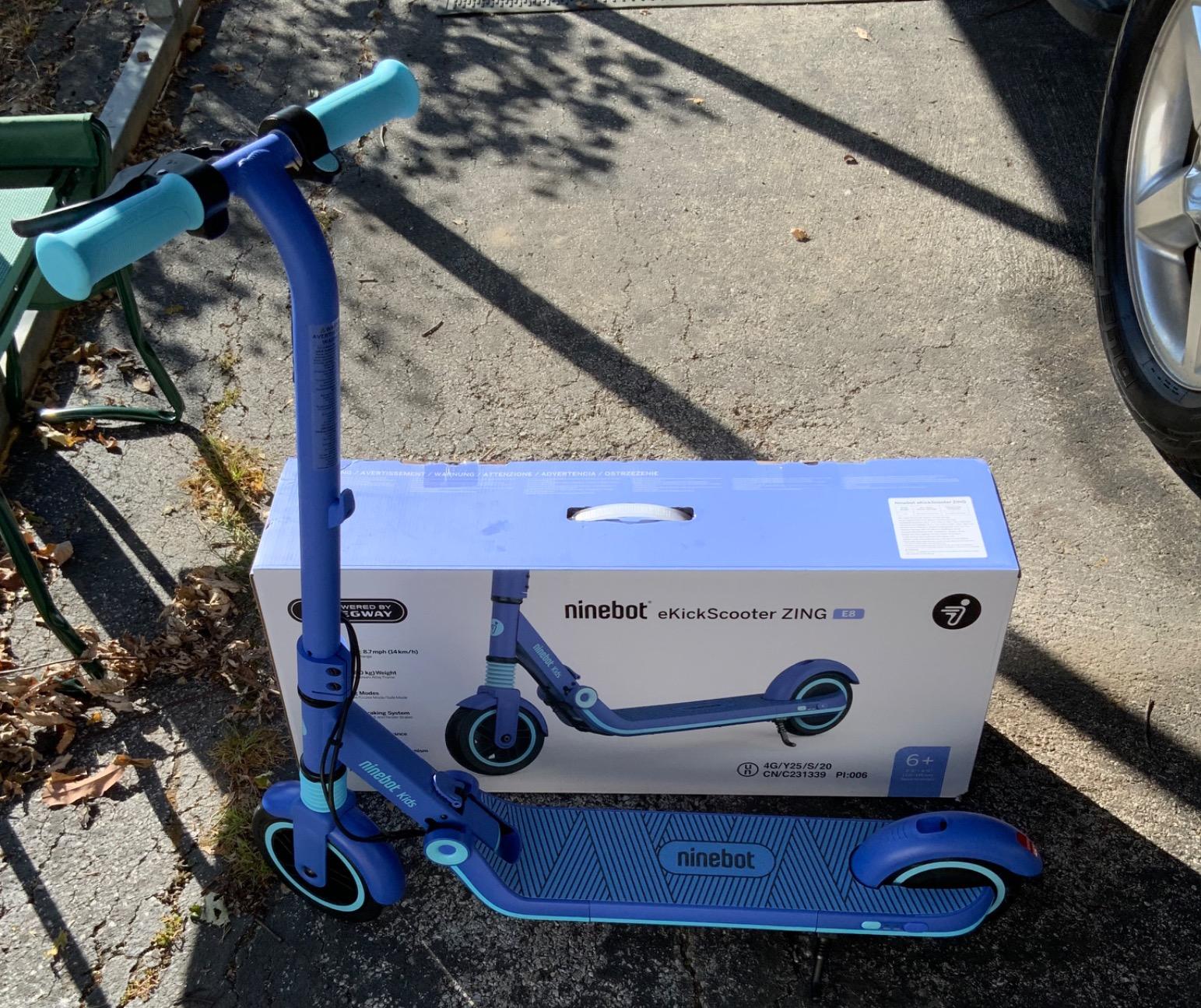 【Sports&Outdoors】Segway Ninebot Electric Kick Scooter for Kids, 6.2 Miles Range & 8.7 MPH(10, 11.2MPH)