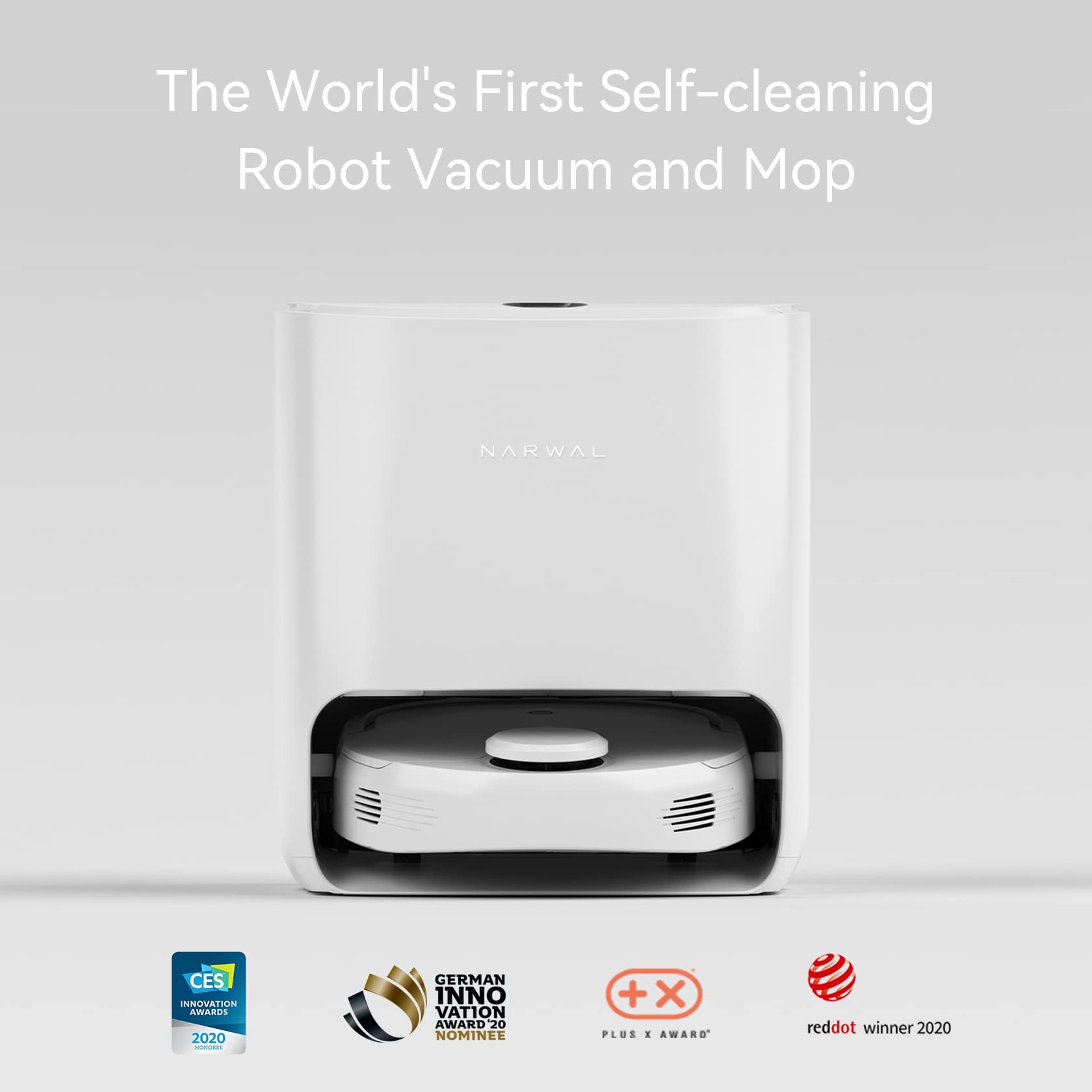【Appliances】Robot Vacuum & Mop Combo with Mop Self-Cleaning, Hard Floor Cleaner Machine Station
