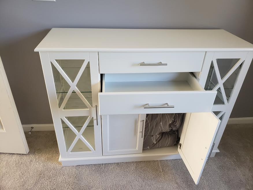 【Furniture】Wood 47 Inch Sideboard Buffet Storage Cabinet Console Sofa Table, Kitchen Dining Room Home Decor