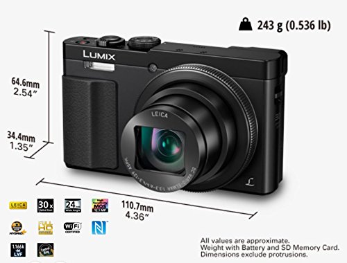 【Electronics】Panasonic LUMIX DC-ZS70K, 20.3 Megapixel, 4K Digital Camera