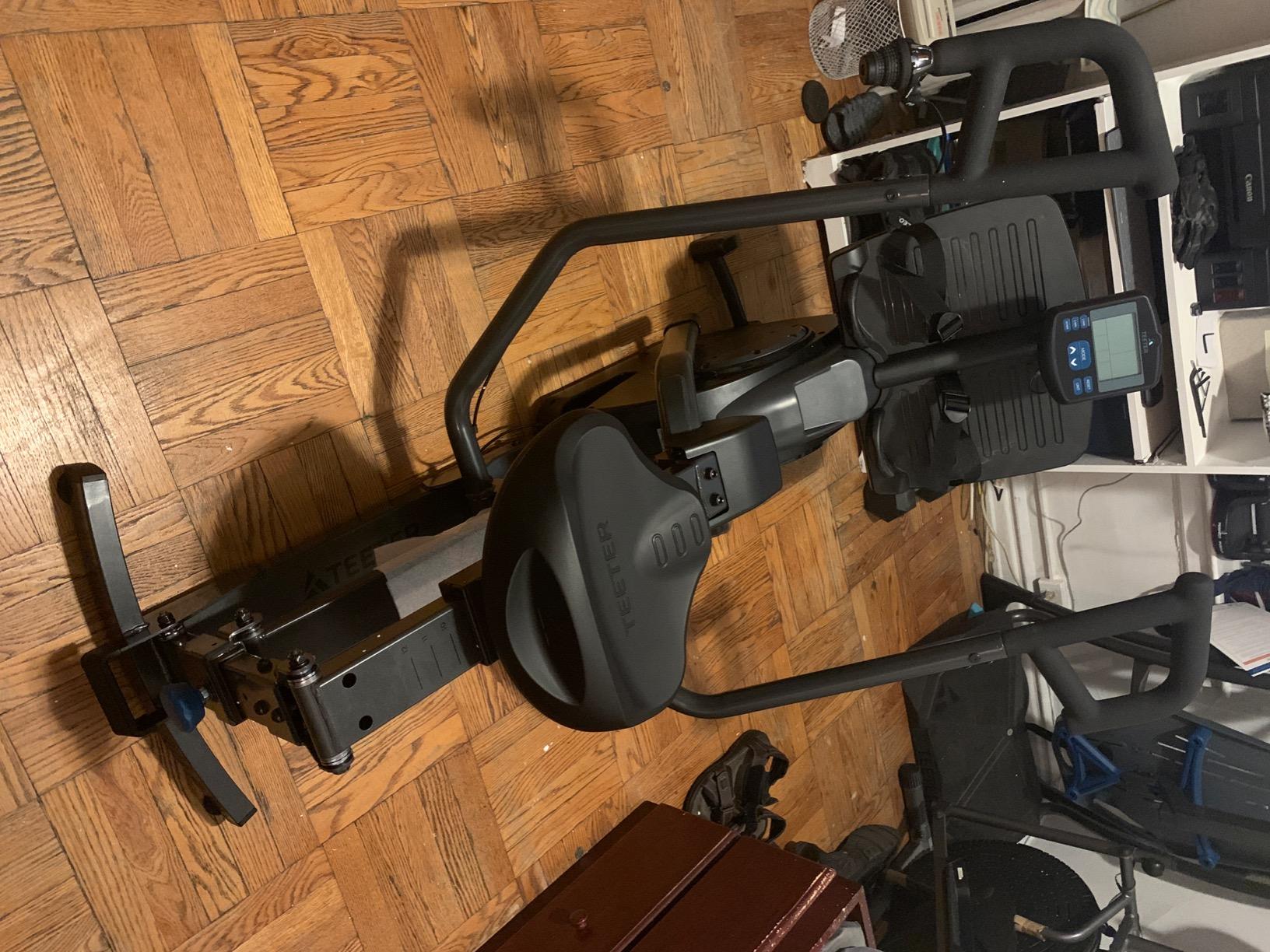 【Sports&Outdoors】Power10 Rower with 2-Way Magnetic Resistance Elliptical Motion – Indoor Rowing Machine w/Bluetooth HRM