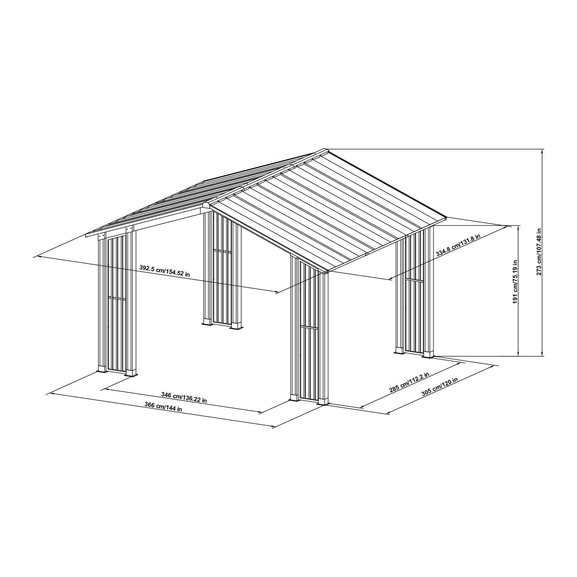 【Gazebo】11x13 Outdoor Cedar Frame Wood Gazebo with Black Steel Hardtop Roof for Patio, Garden, Backyard
