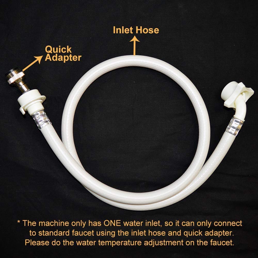 【Appliances】Panda Compact Portable Washing Machine, 1.54 cu.ft, 8 Wash Programs, Top Load Clothes Washer