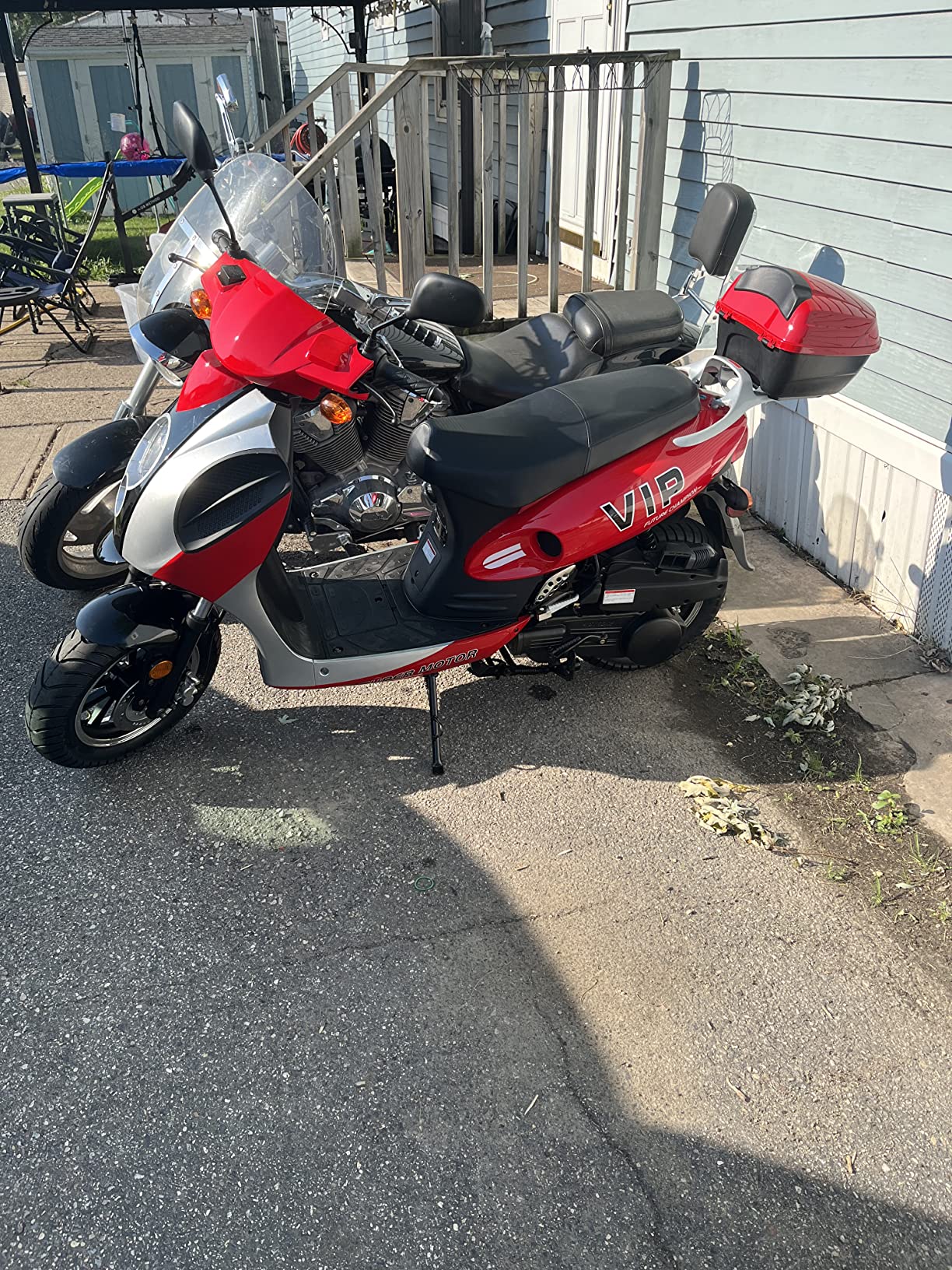 【Sports&Outdoors】X-PRO 150cc Moped Scooter Motorcycle Scooter 150 Adult Scooter Gas Moped Scooter