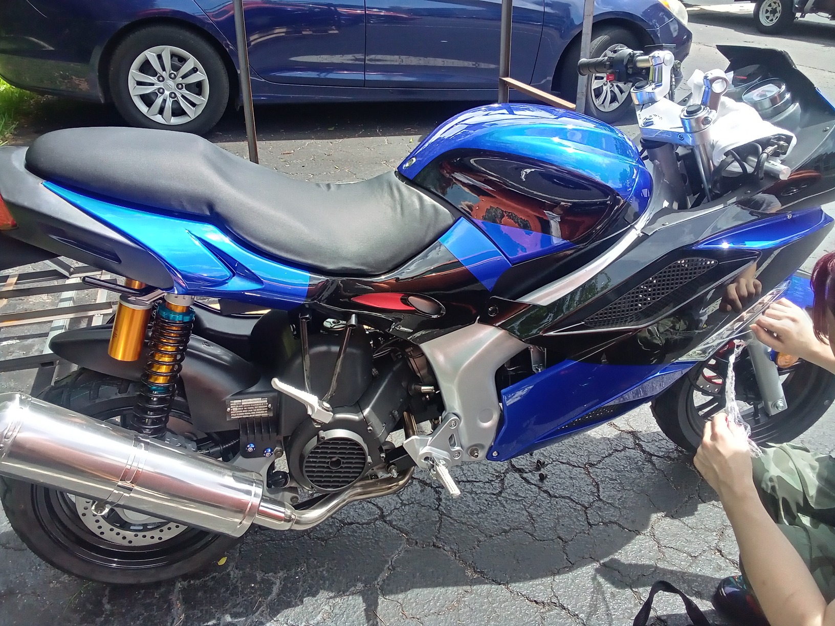 【Sports&Outdoors】High Power High Speed 150cc Hornet SR 2 Motorcycle Scooter