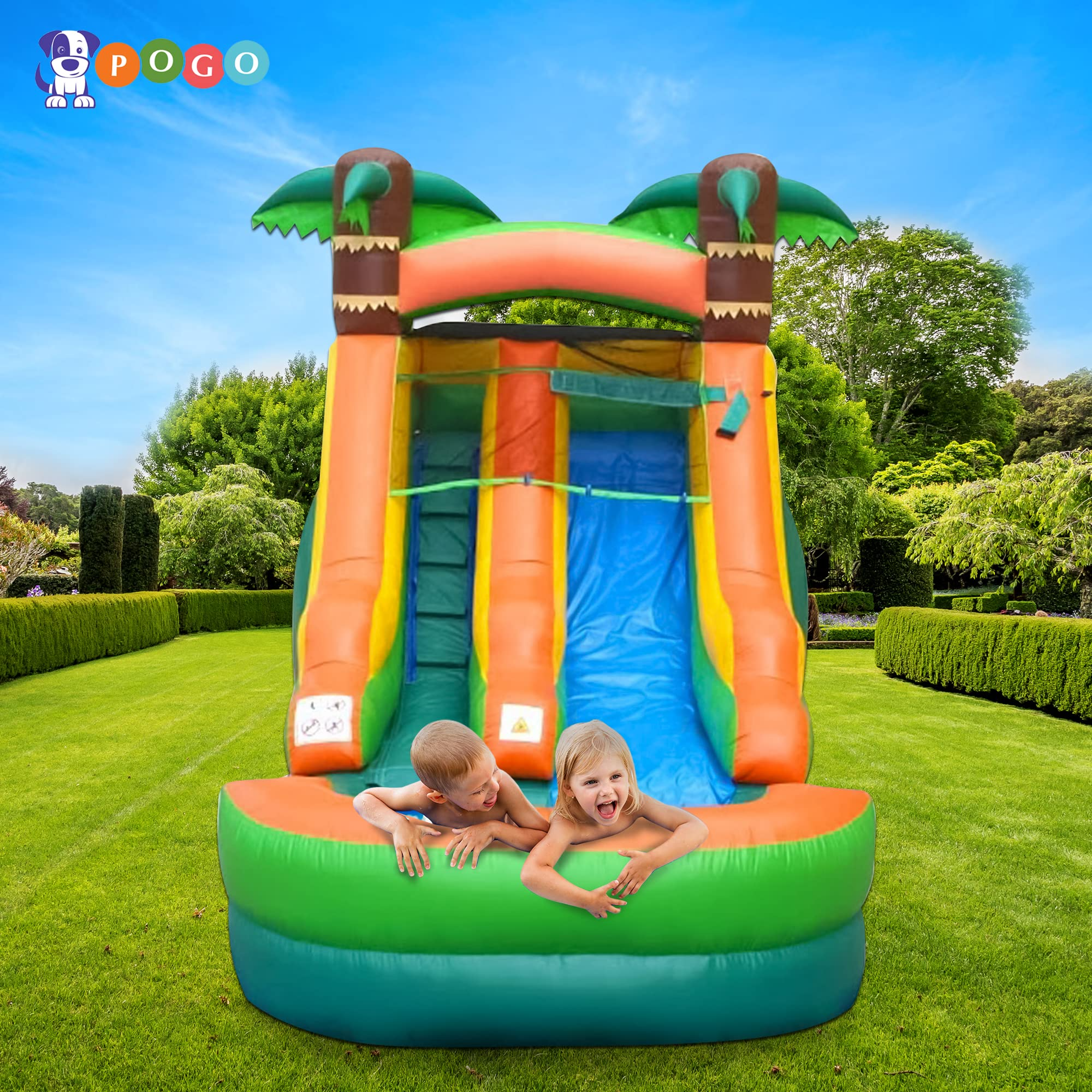 【Baby&Kids】Inflatable Water Slide for Kids - Residential Backyard Inflatable Slide for Summer Fun