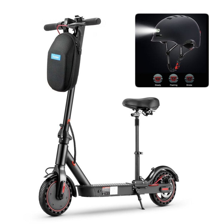 iScooter adult electric scooter, 40-45 km range, 3 speed modes, LCD display, dual brake system