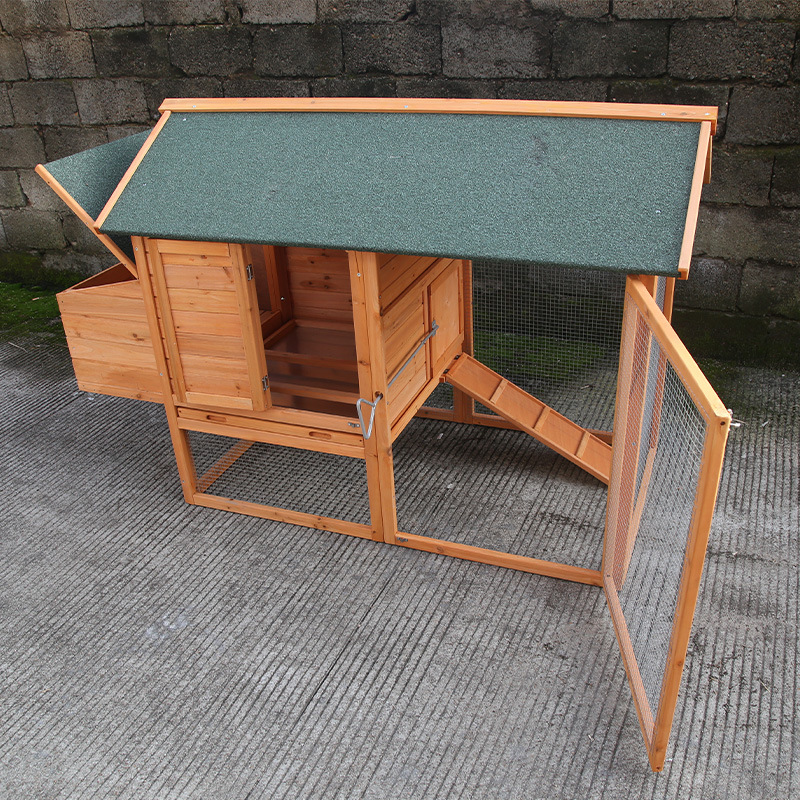 【Pet】Wholesale Outdoor Rainproof Professional Large Design Cheap Wooden Chicken Coop Hen House With Run