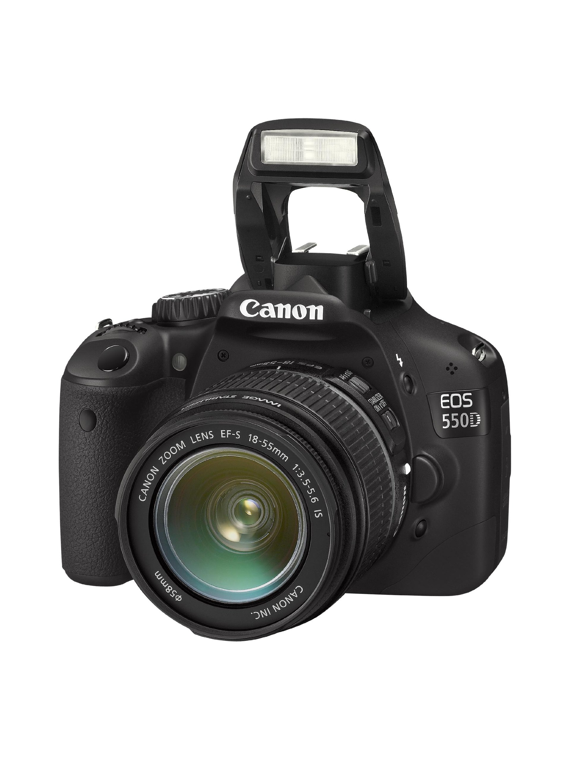【Electronics】Canon EOS 550D 18.0MP Digital SLR Camera with EF-S IS 18-55mm Lens-Black