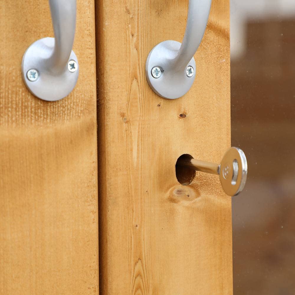 【Home&Garden】Wooden Corner Summerhouse with Side Shed 11x7 Outdoor Garden Storage Garden Room Sunroom