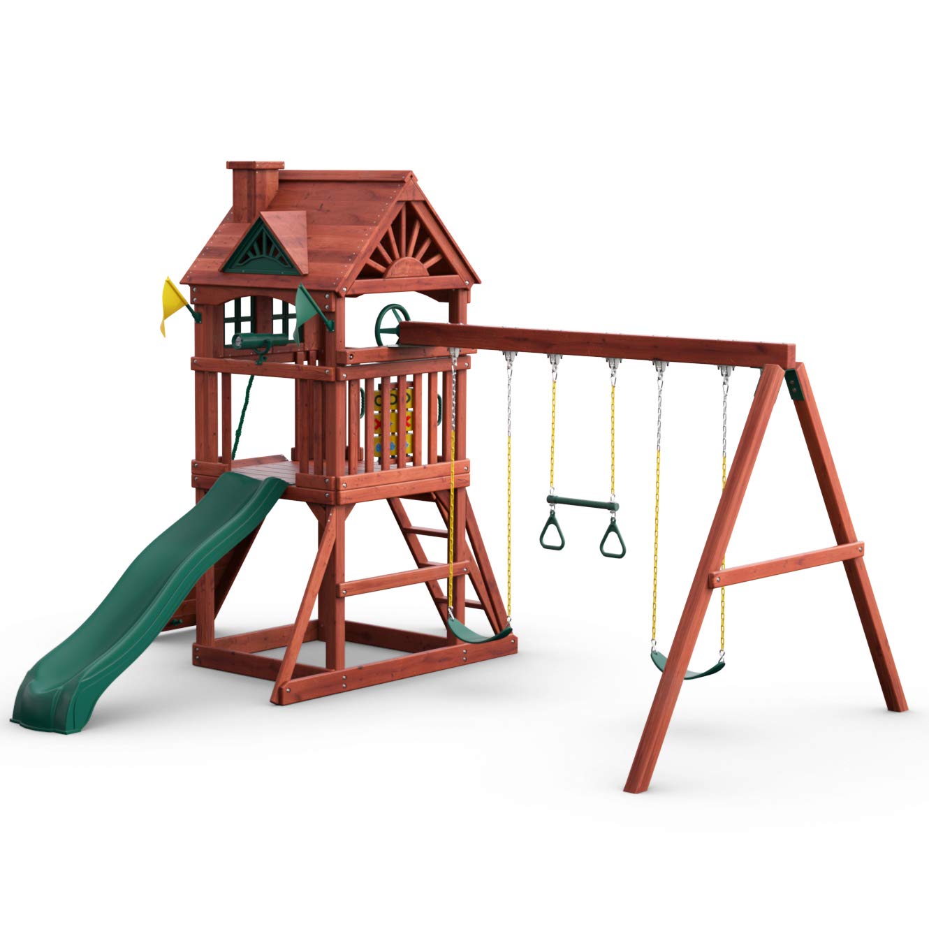 【Baby&Kids】Gorilla Playsets 01-0021 Nantucket II Wooden Swing Set
