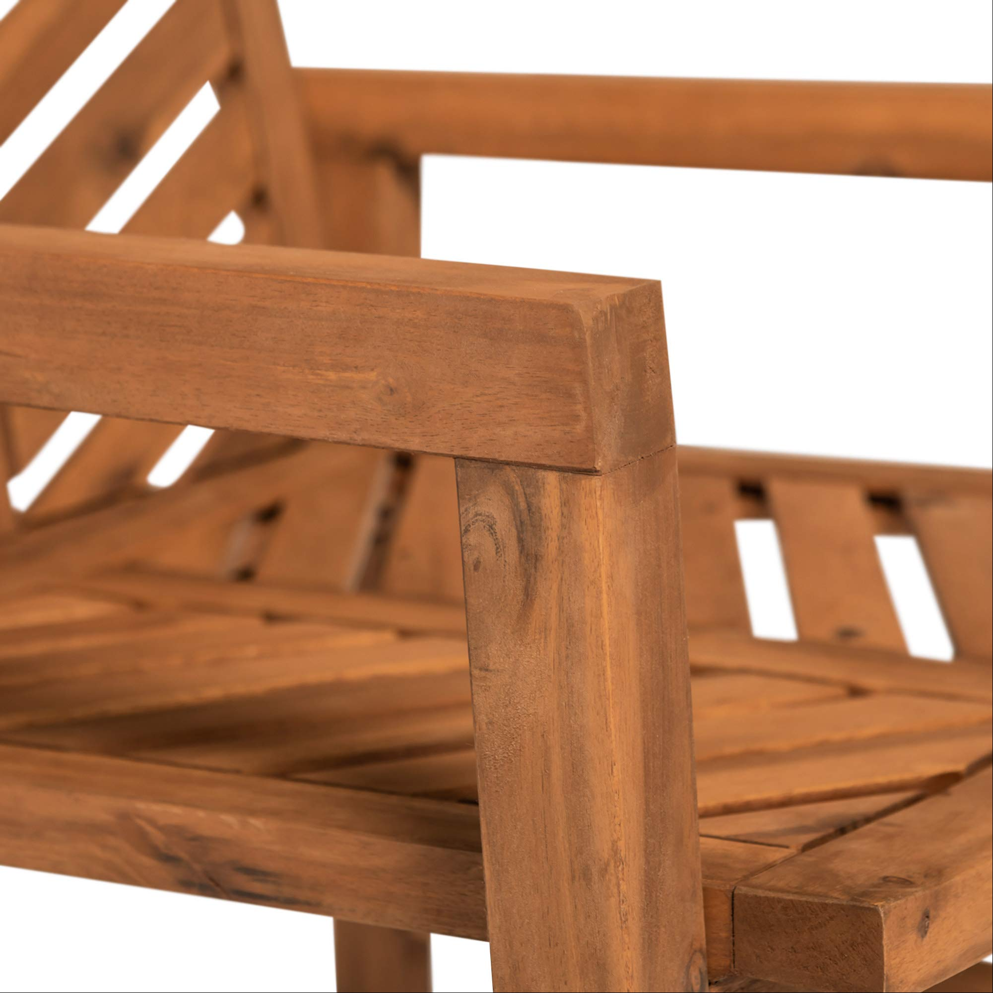 【Furniture】7 Person Outdoor Wood Chevron Patio Furniture Dining Set Table Chairs Bench