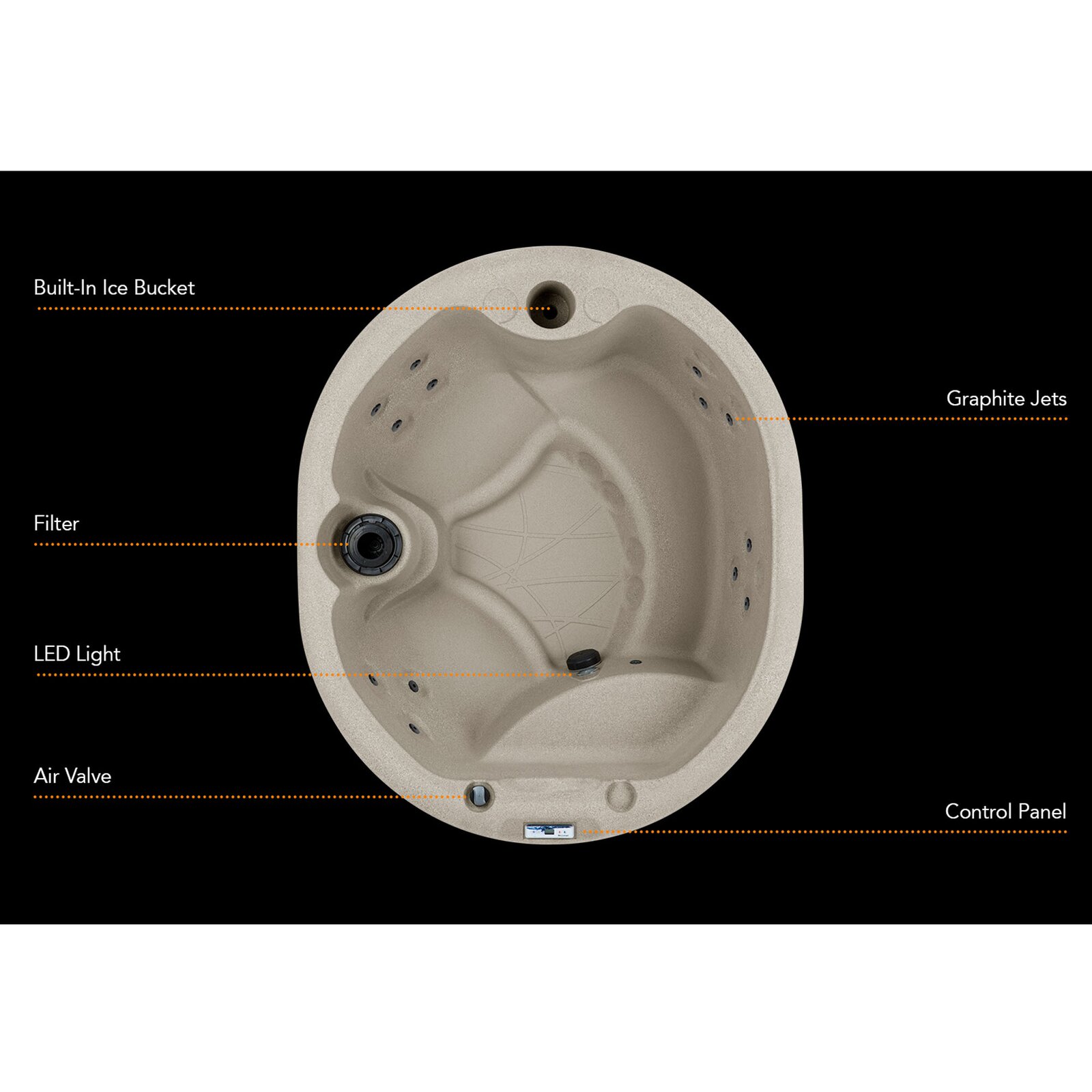 【Sports&Outdoors】Lifesmart Spas 4 - Person 13 - Jet Oval Plug And Play Hot Tub