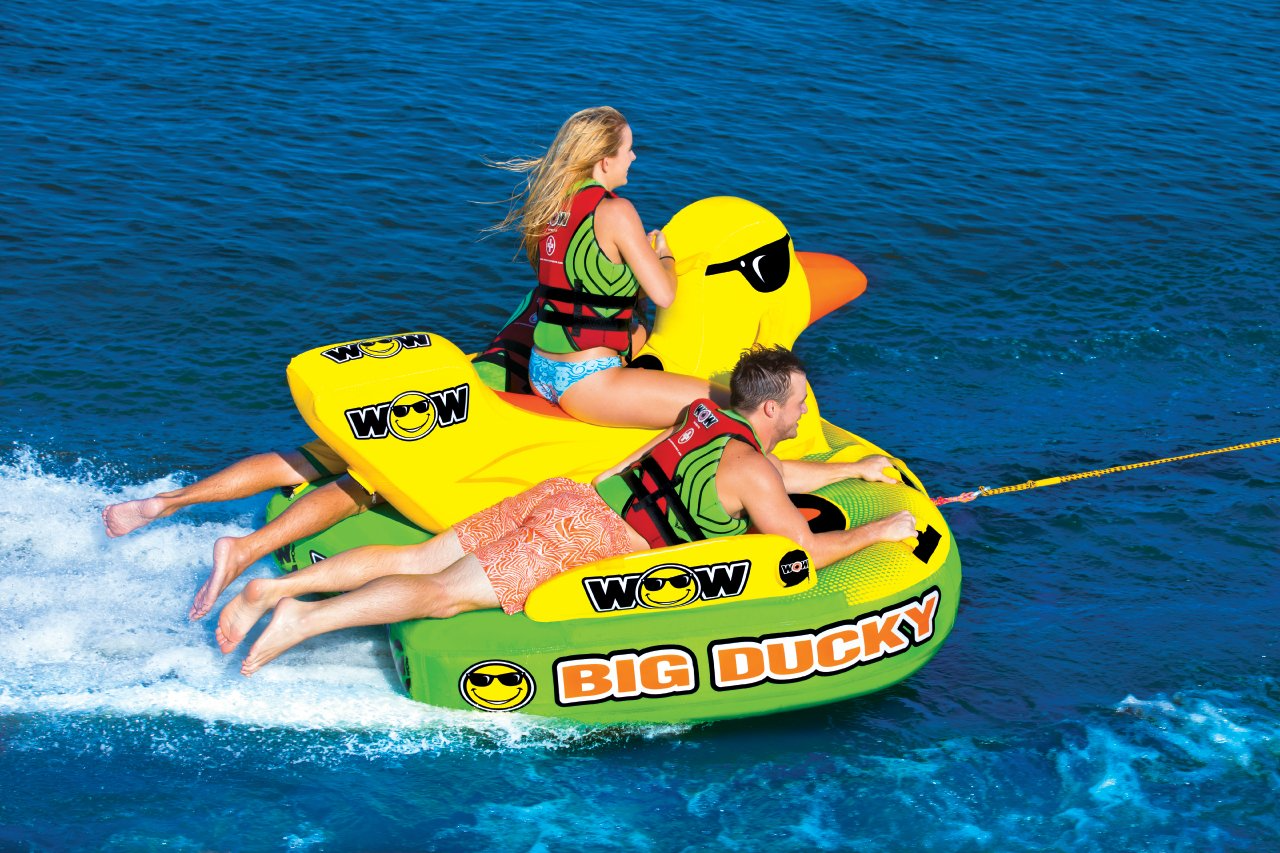 【Sports&Outdoors】World of Watersports Big Ducky Inflatable Towable Deck Tube for Boating